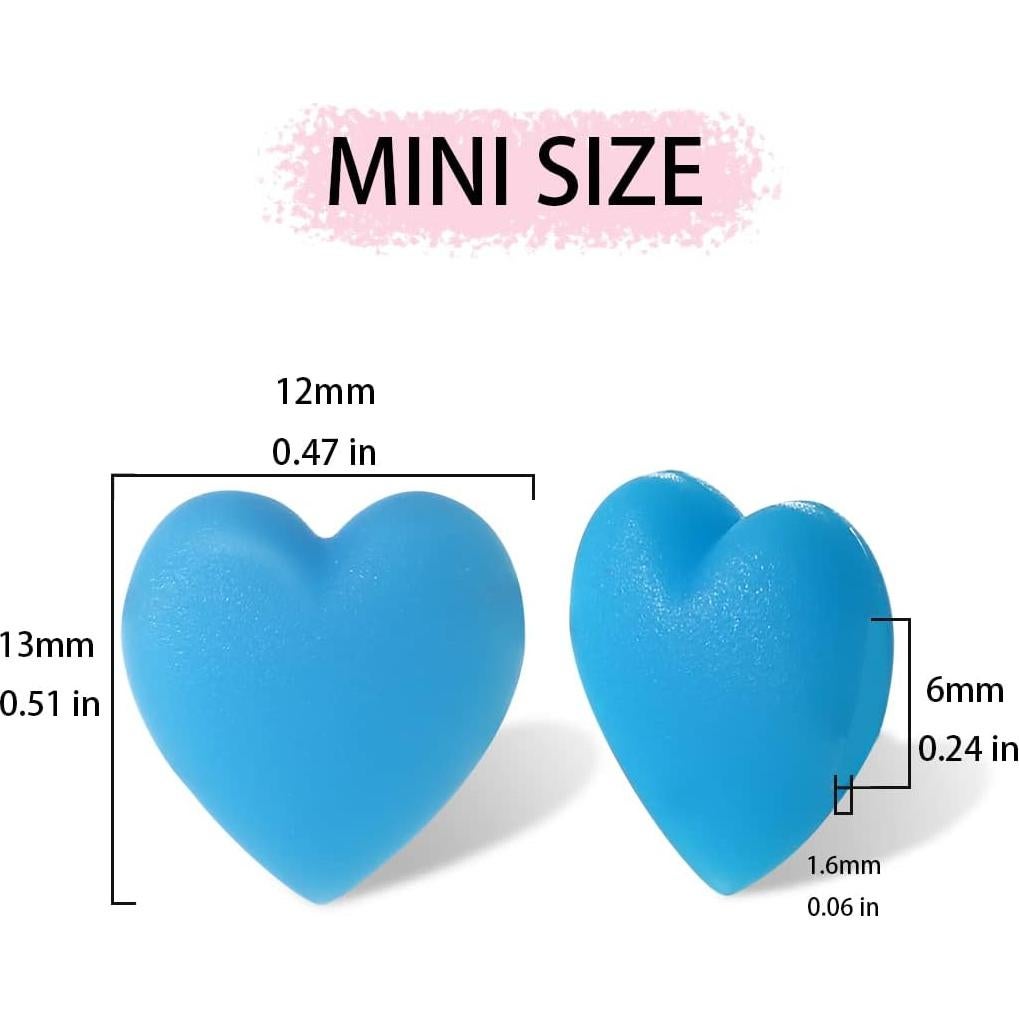 15 Pares de Ganchos para Gafas iGeyzoe Amor Azul Silicona