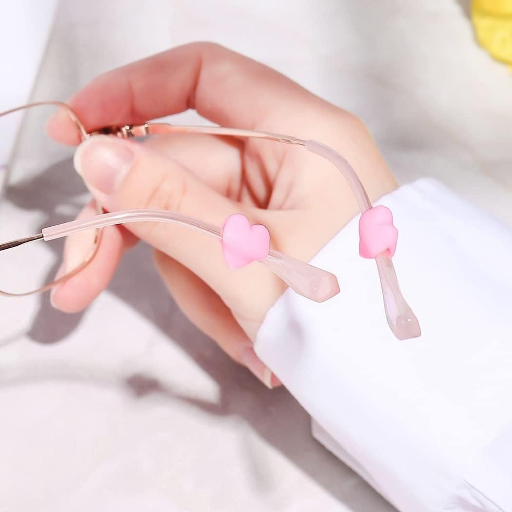 15 Pares de Retenedores de Gafas Silicona iGeyzoe Amor Blanco