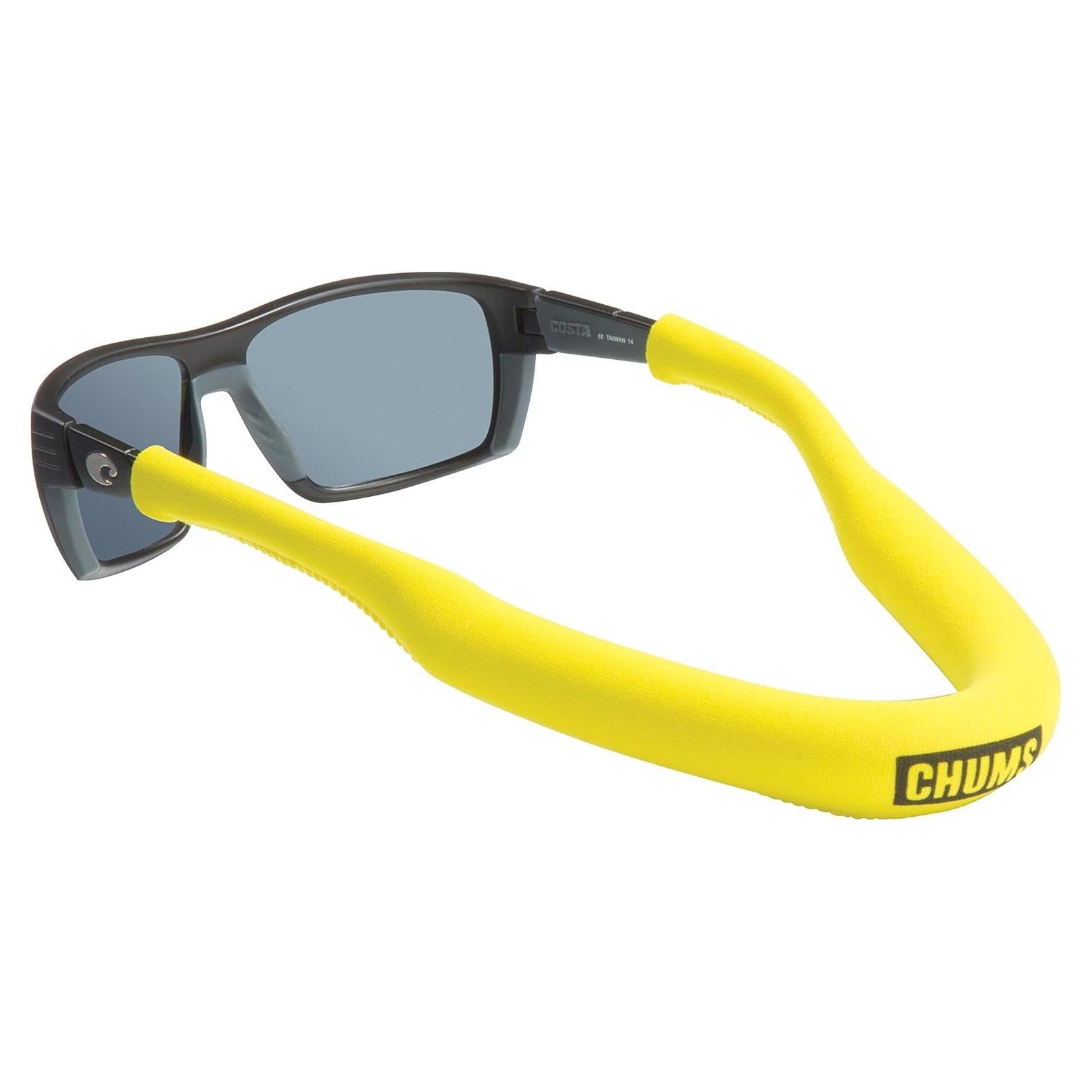 Correa Flotante de Gafas Chums - Neopreno Amarillo Ajustable