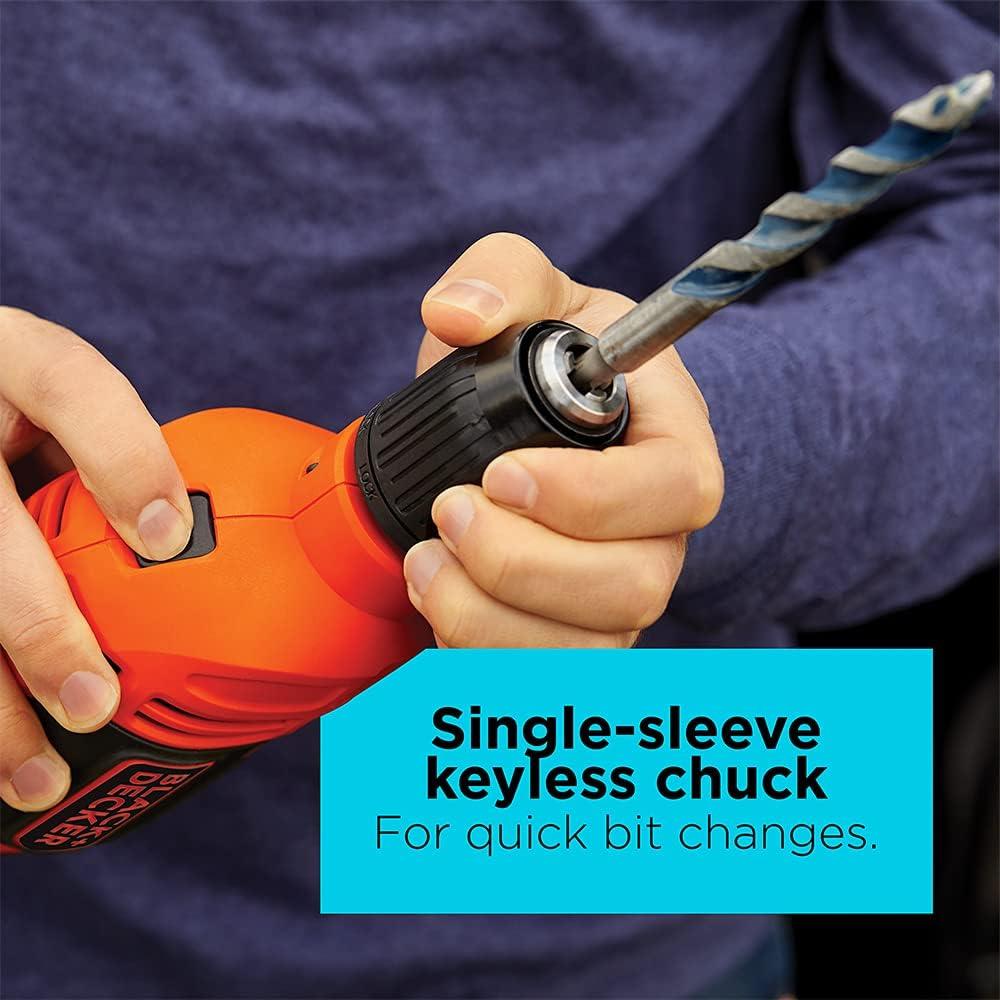 Taladro de Percusión BLACK+DECKER BEHD201 6.5A 1.27cm