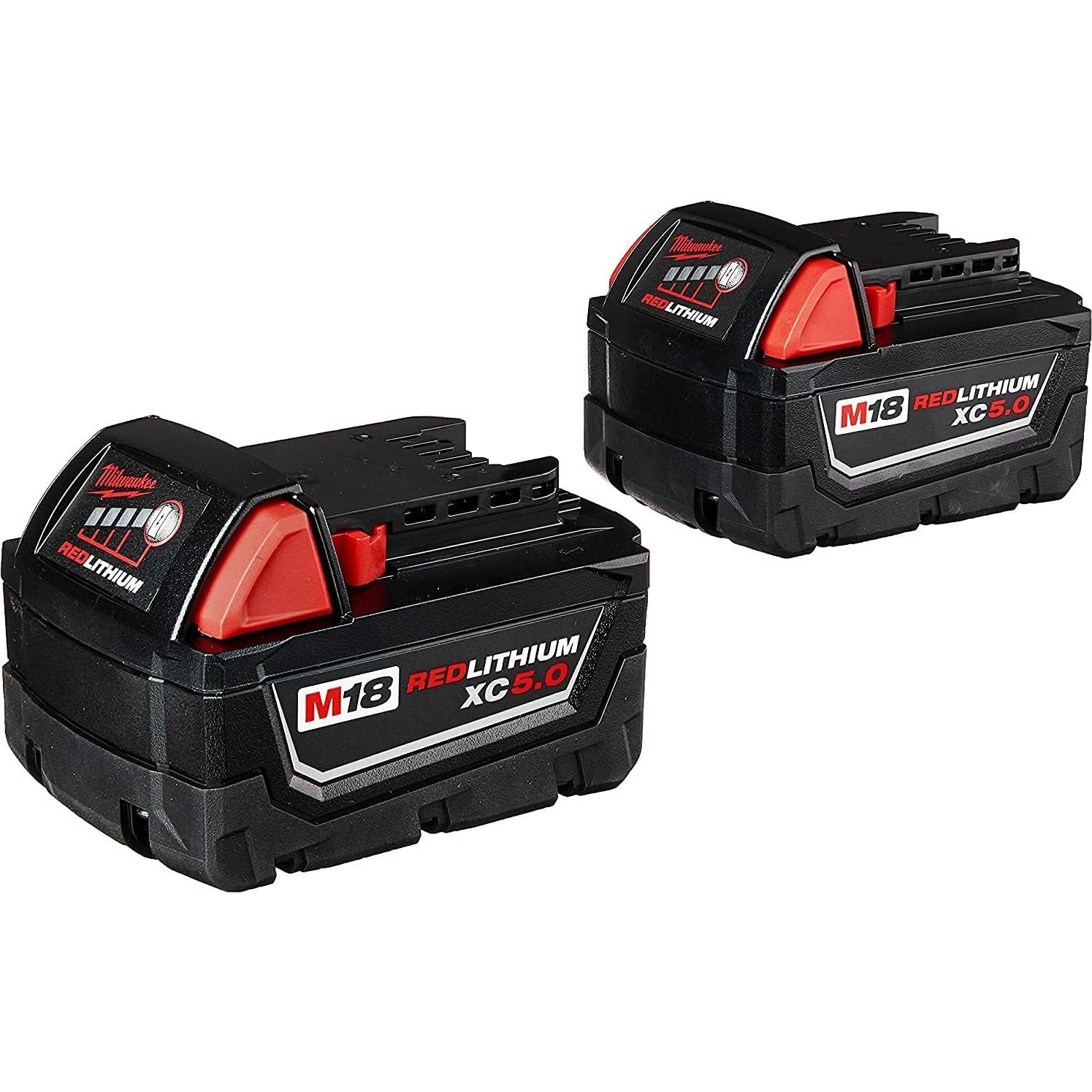 Batería Milwaukee M18 REDLITHIUM XC 5 Ah Paquete de 2