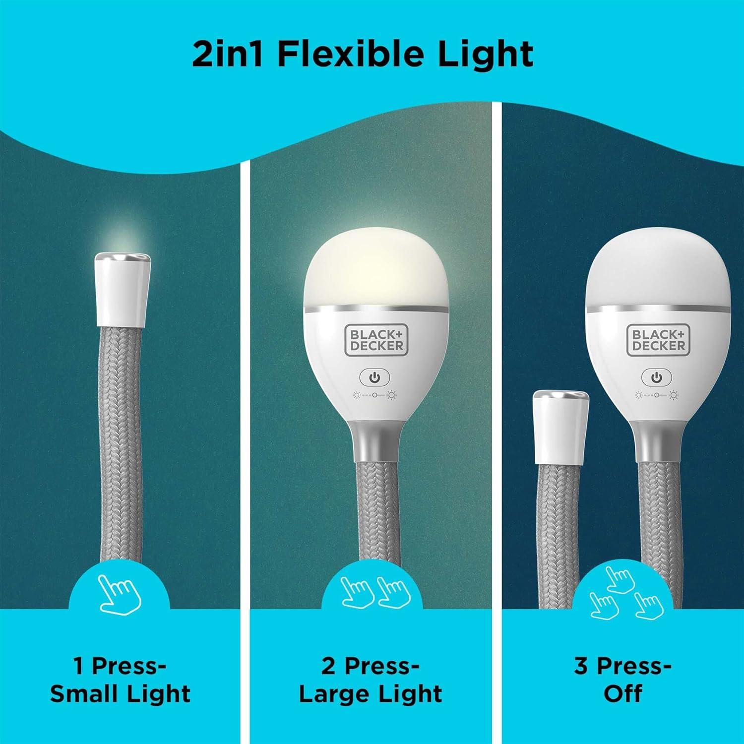 Luz de Serpiente BLACK+DECKER BDCFSL01 Flexible y Recargable