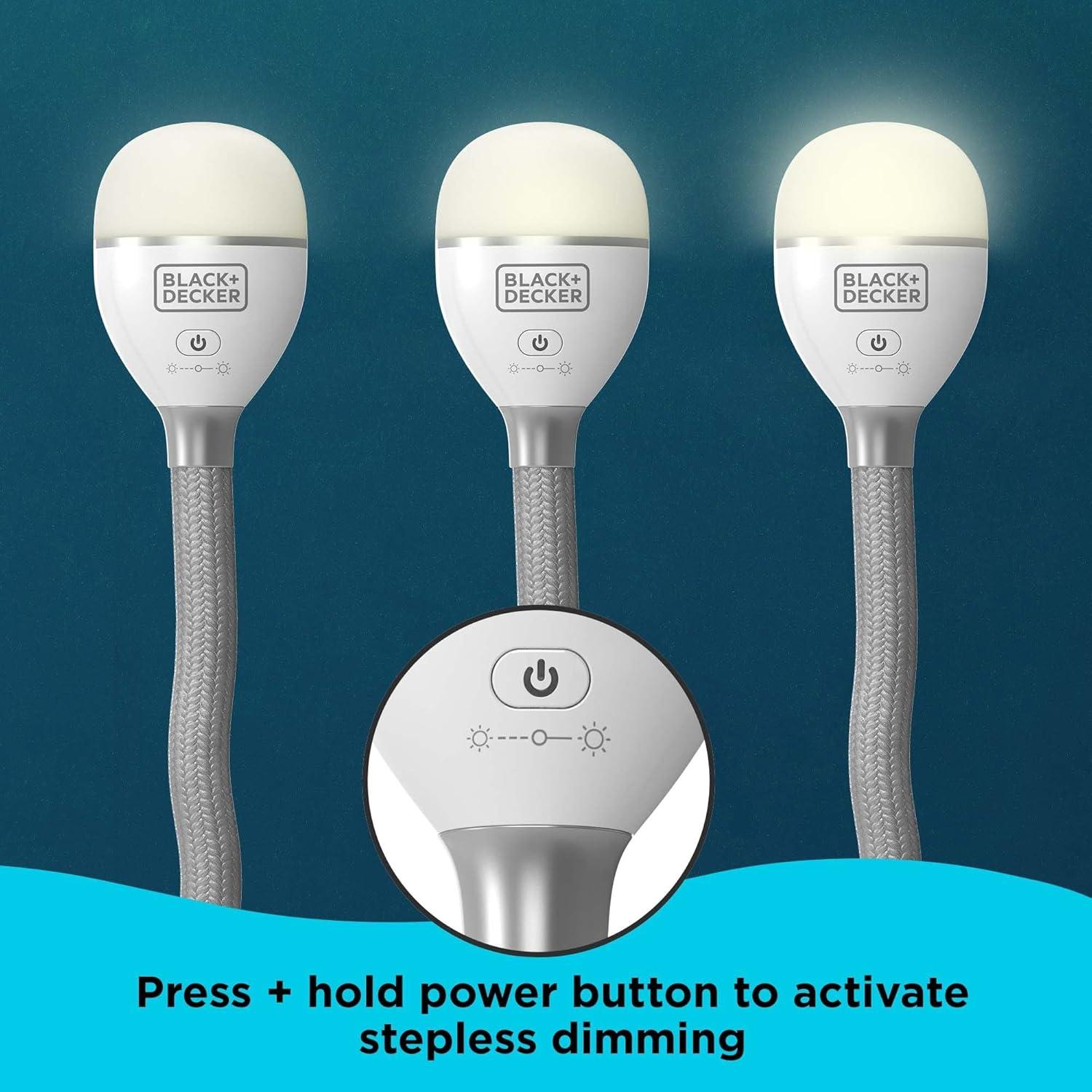 Luz de Serpiente BLACK+DECKER BDCFSL01 Flexible y Recargable