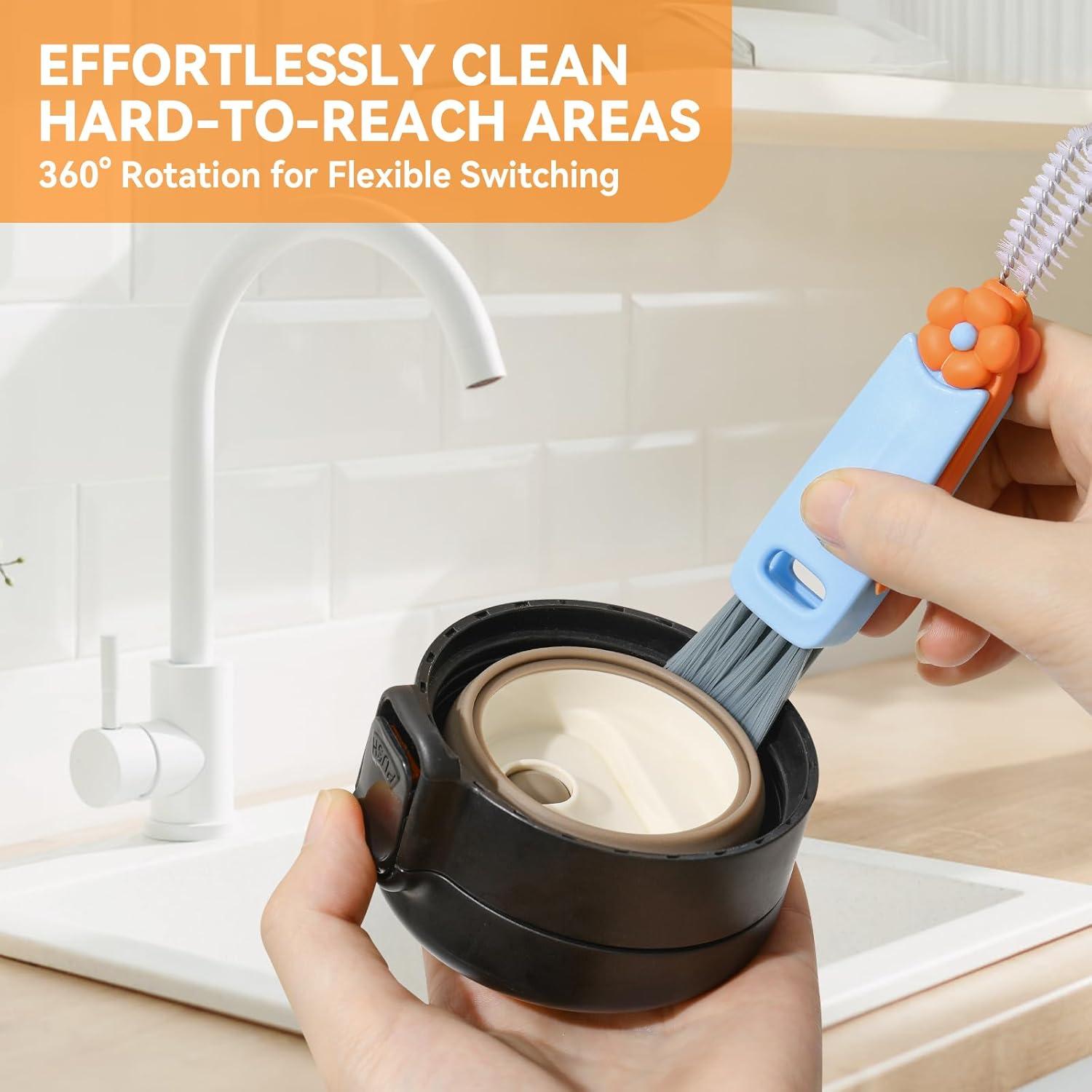 Juego de cepillos de limpieza Nodirz 3 en 1 para cocina