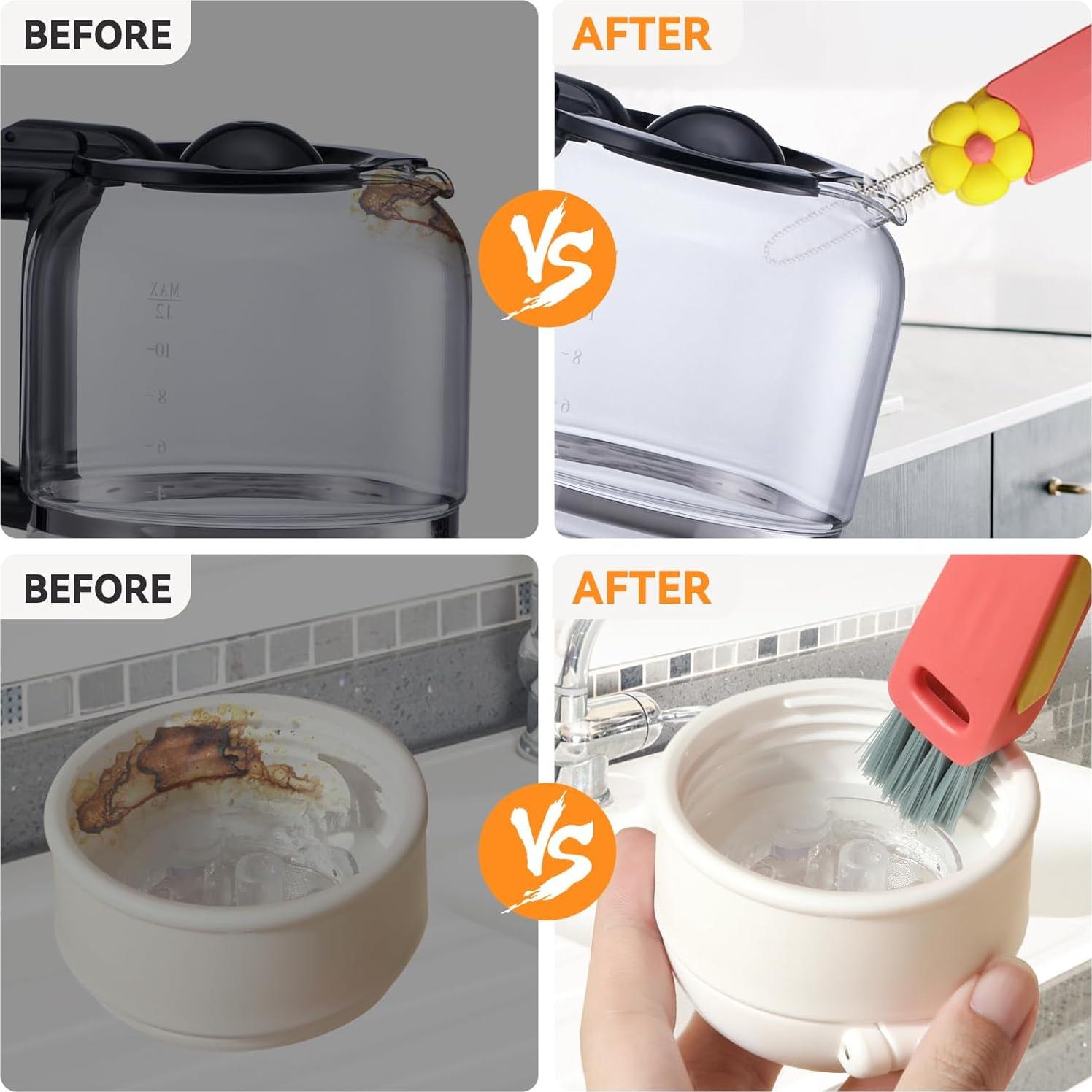 Juego de cepillos de limpieza Nodirz 3 en 1 para cocina