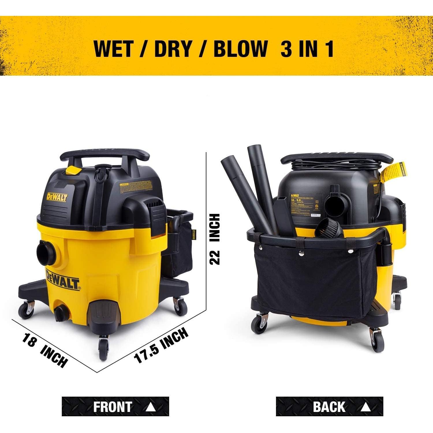 Aspiradora Húmeda/Seca DEWALT DXV09PZ 34L 1200W Amarillo