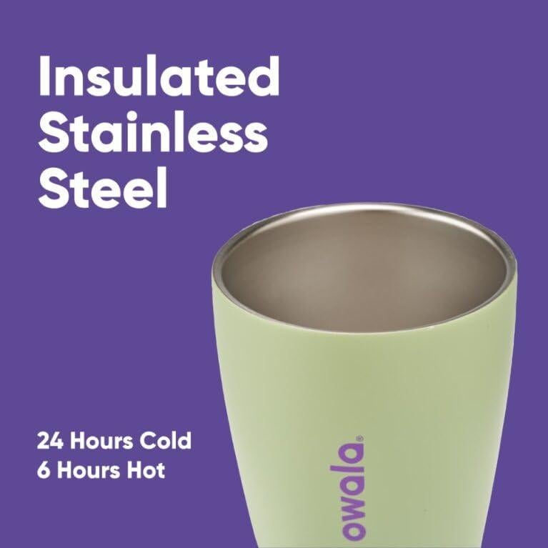 Taza de Café Aislada Owala SmoothSip 296 ml Verde