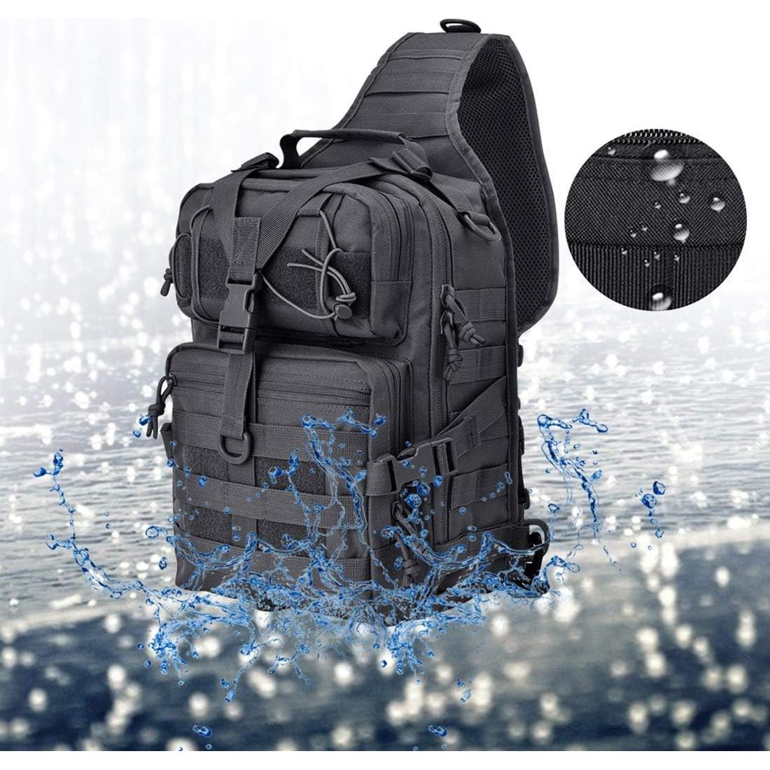 Mochila Táctica Hopopower Sling Bag 20L Nylon Impermeable