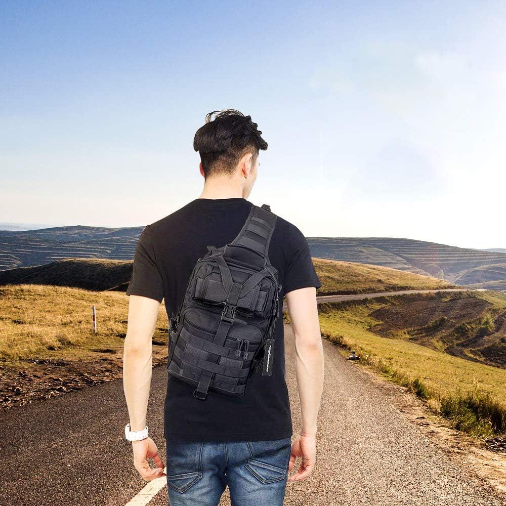 Mochila Táctica Hopopower Sling Bag 20L Nylon Impermeable