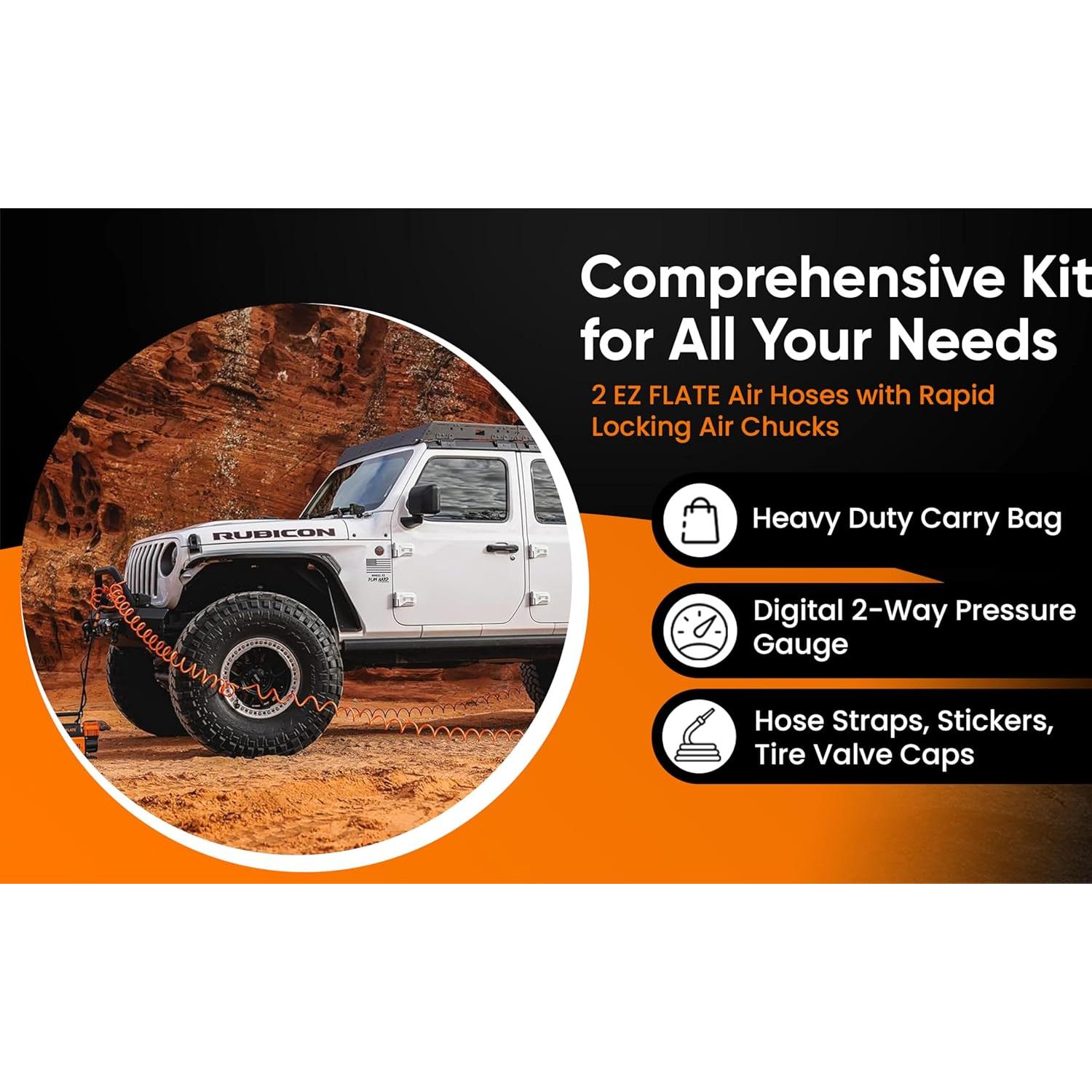 Sistema de Manguera de Aire EZ FLATE para 4 Neumáticos