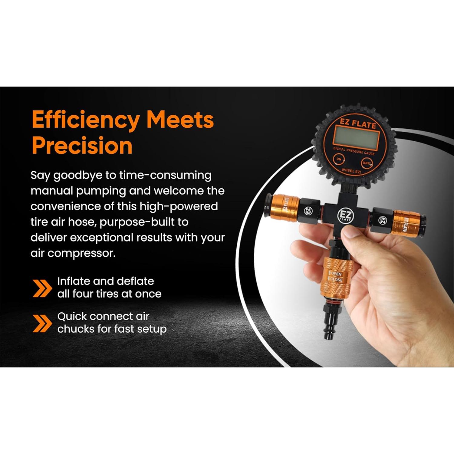 Sistema de Manguera de Aire EZ FLATE para 4 Neumáticos