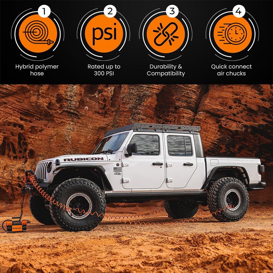 Sistema de Manguera de Aire EZ FLATE para 4 Neumáticos