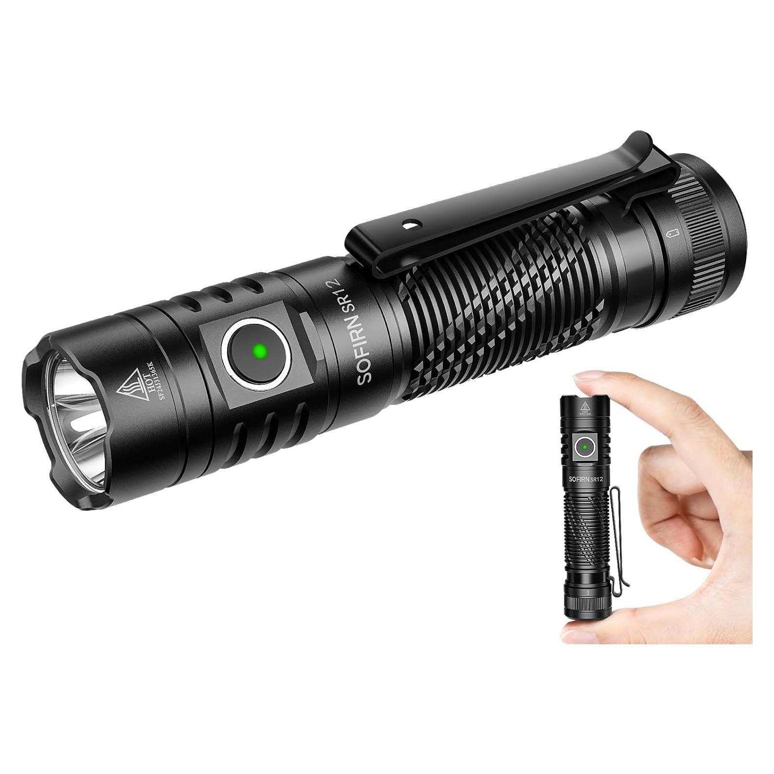 Linterna de bolsillo LED Sofirn SR12 recargable IP68 1450lm