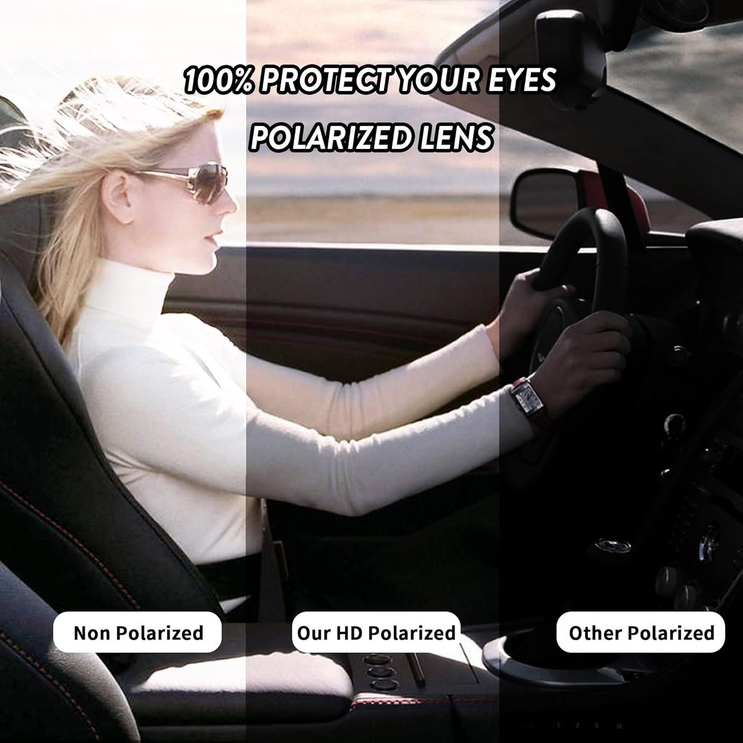 Gafas de sol JM Retro Polarizadas UV400 para hombres y mujeres