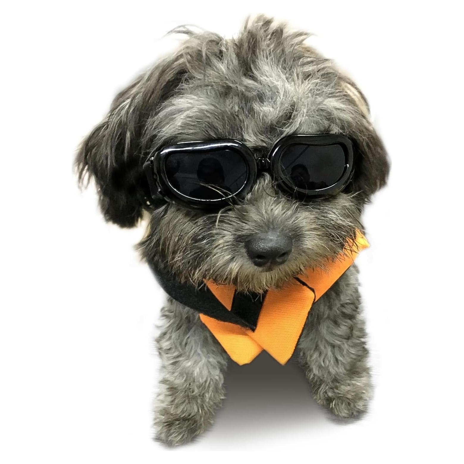 Gafas de sol para perros Enjoying UV400 negras - Ajustables