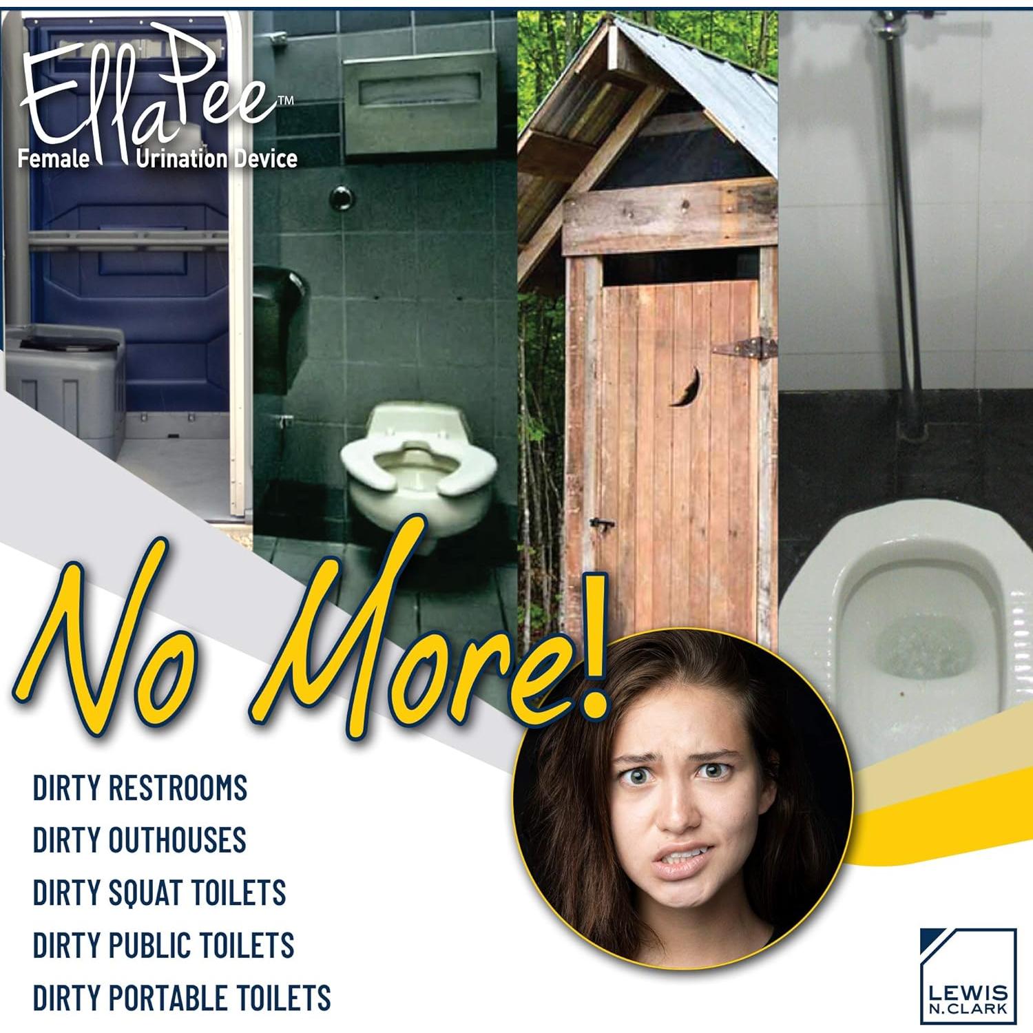 Orinal Femenino EllaPee Lewis N. Clark Silicona Reutilizable