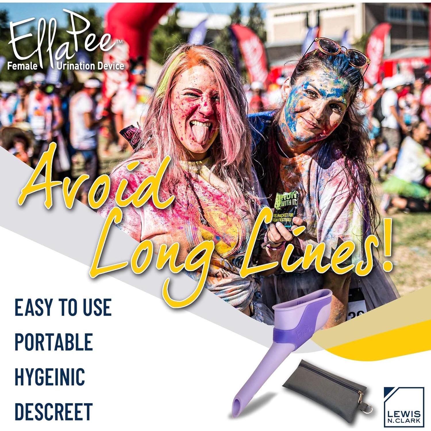 Orinal Femenino EllaPee Lewis N. Clark Silicona Reutilizable