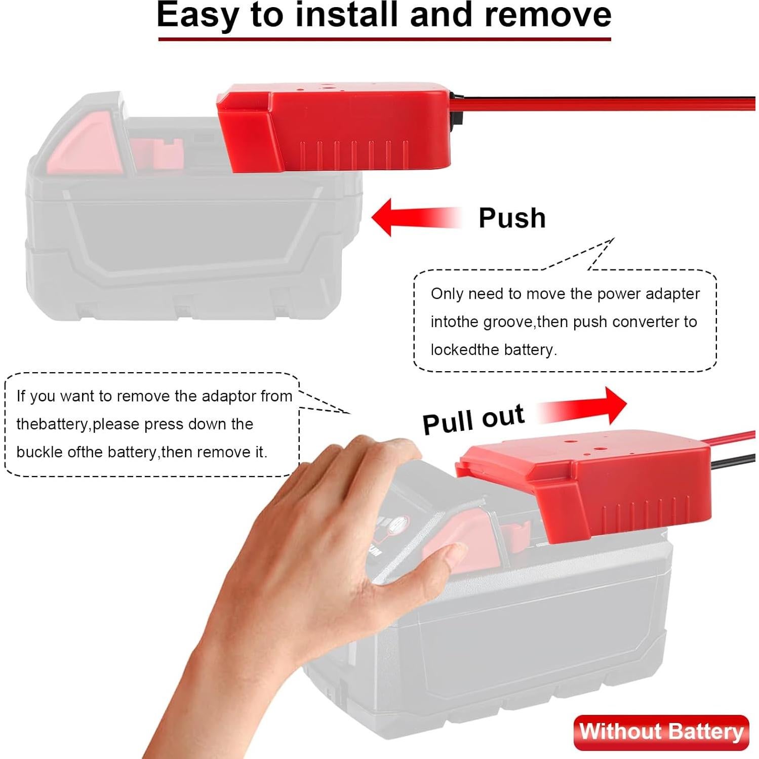 Convertidor de Voltaje IIXWUQ 18V a 12V 15A con Interruptor