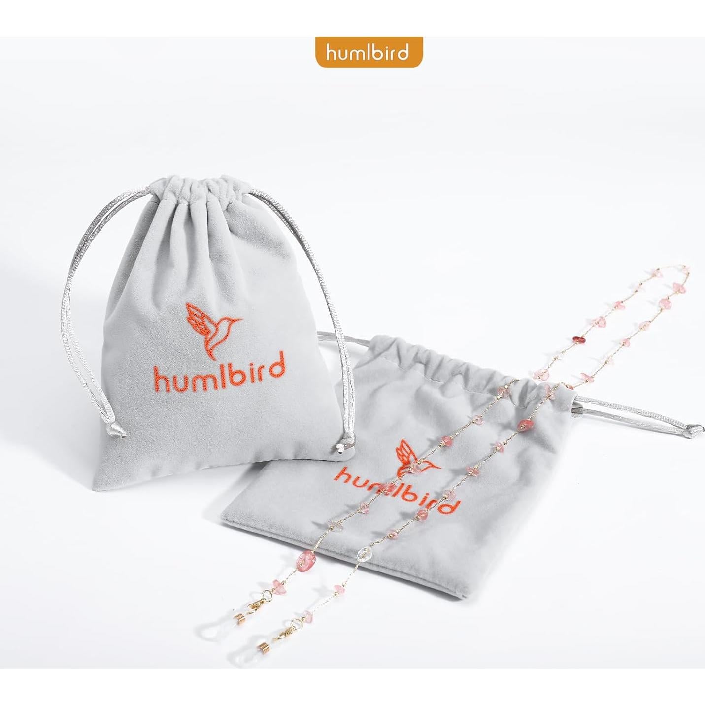 Cadena de Gafas Humlbird para Mujeres 73 cm Cristal Natural