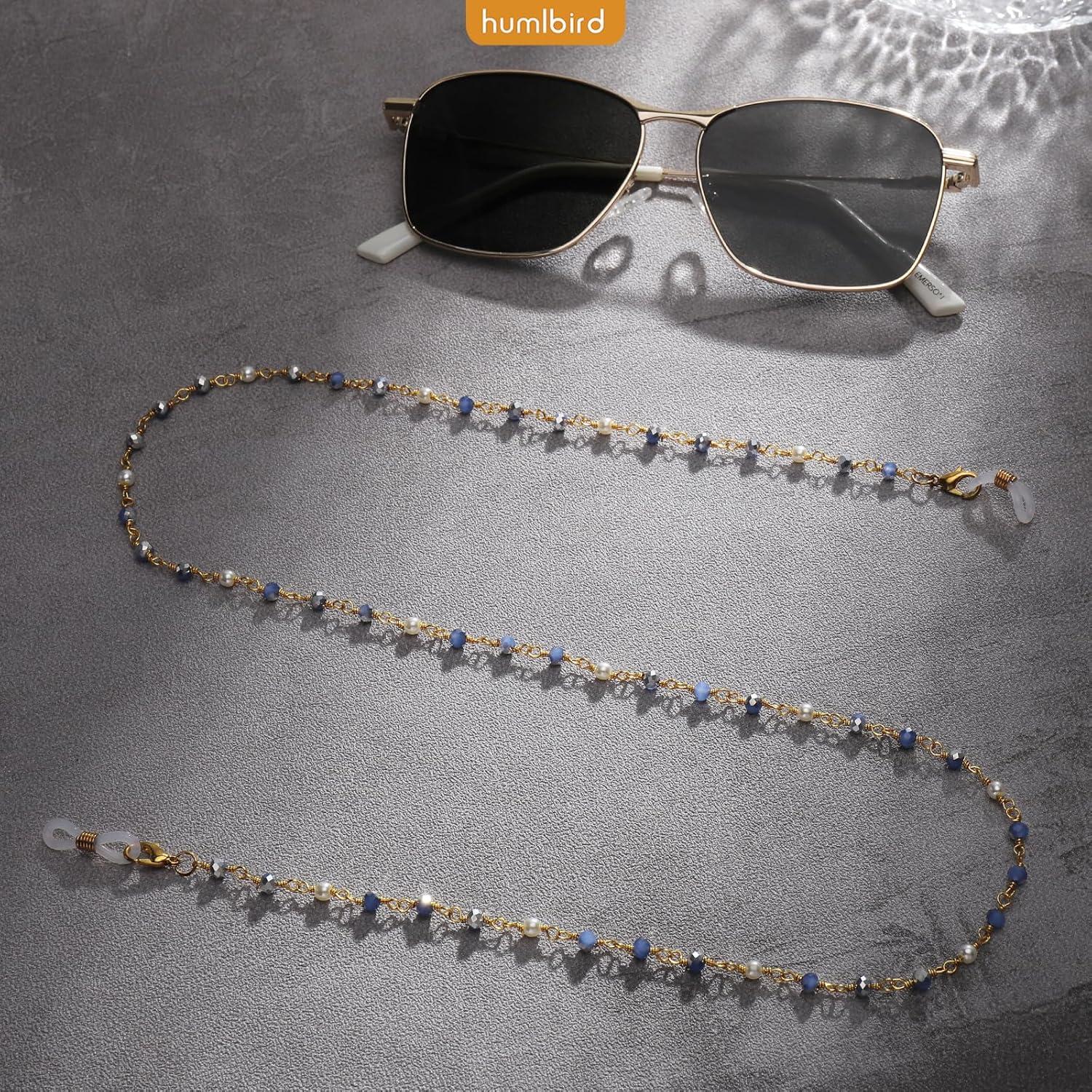 Cadena de Gafas Humlbird para Mujeres Azul Oscuro 012