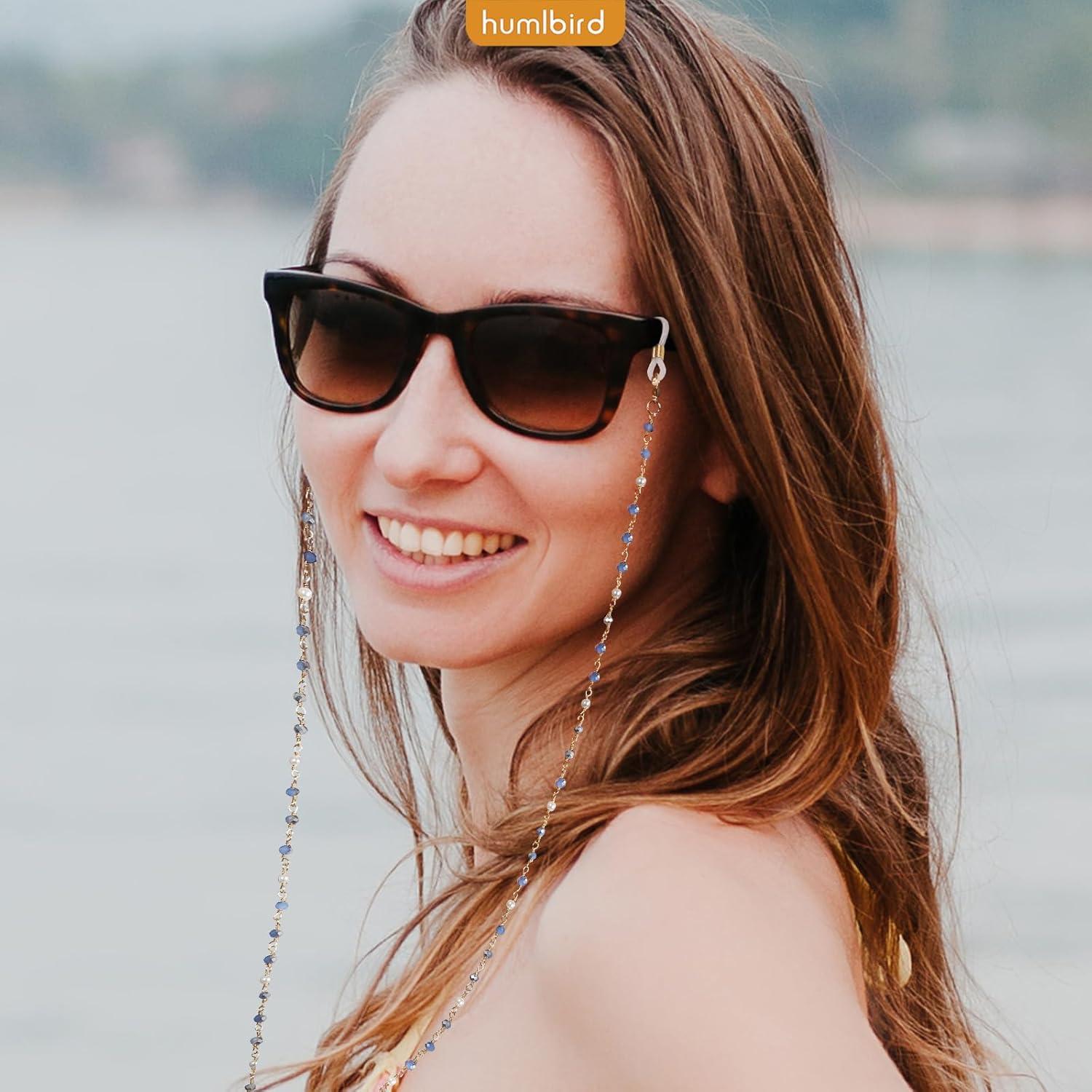 Cadena de Gafas Humlbird para Mujeres Azul Oscuro 012