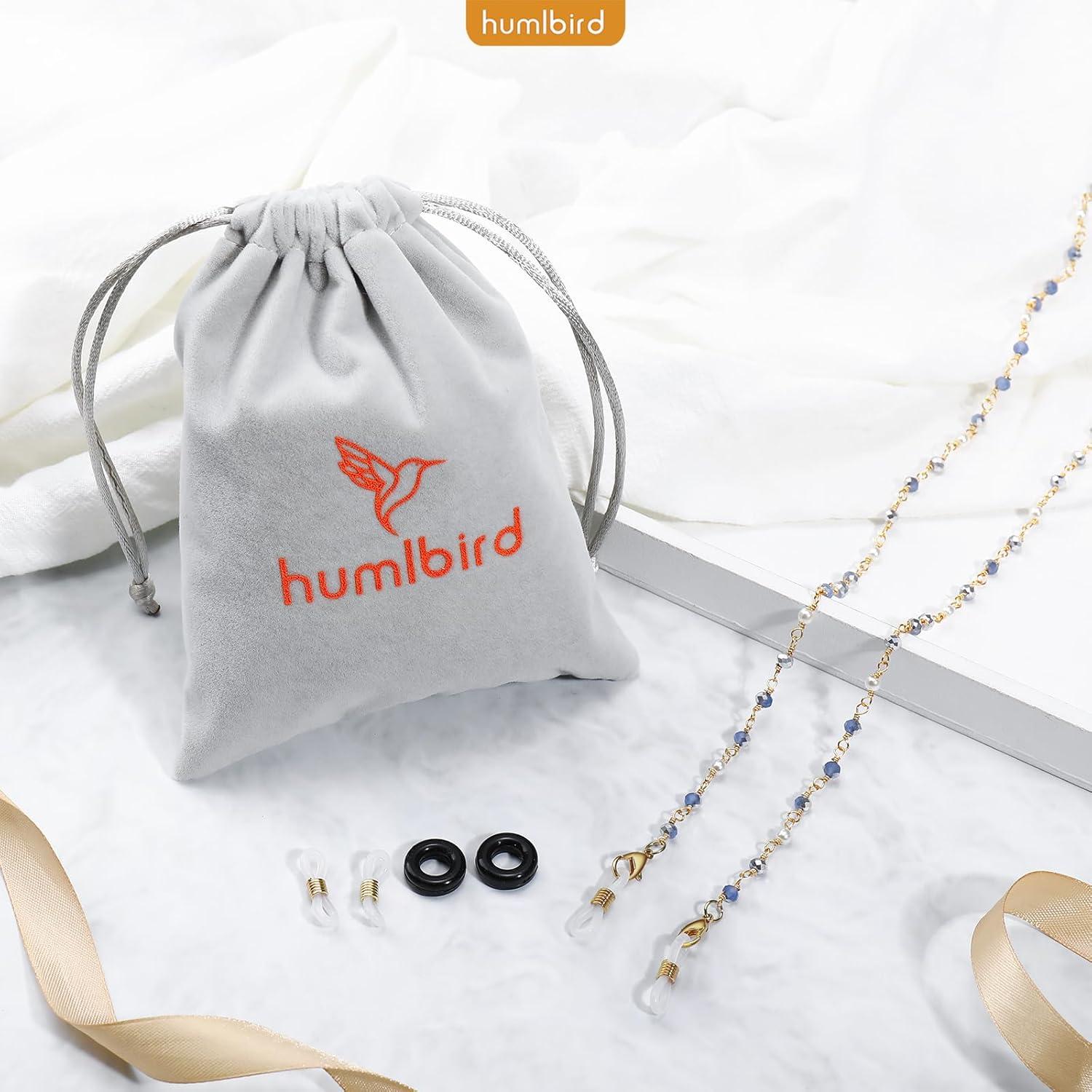 Cadena de Gafas Humlbird para Mujeres Azul Oscuro 012