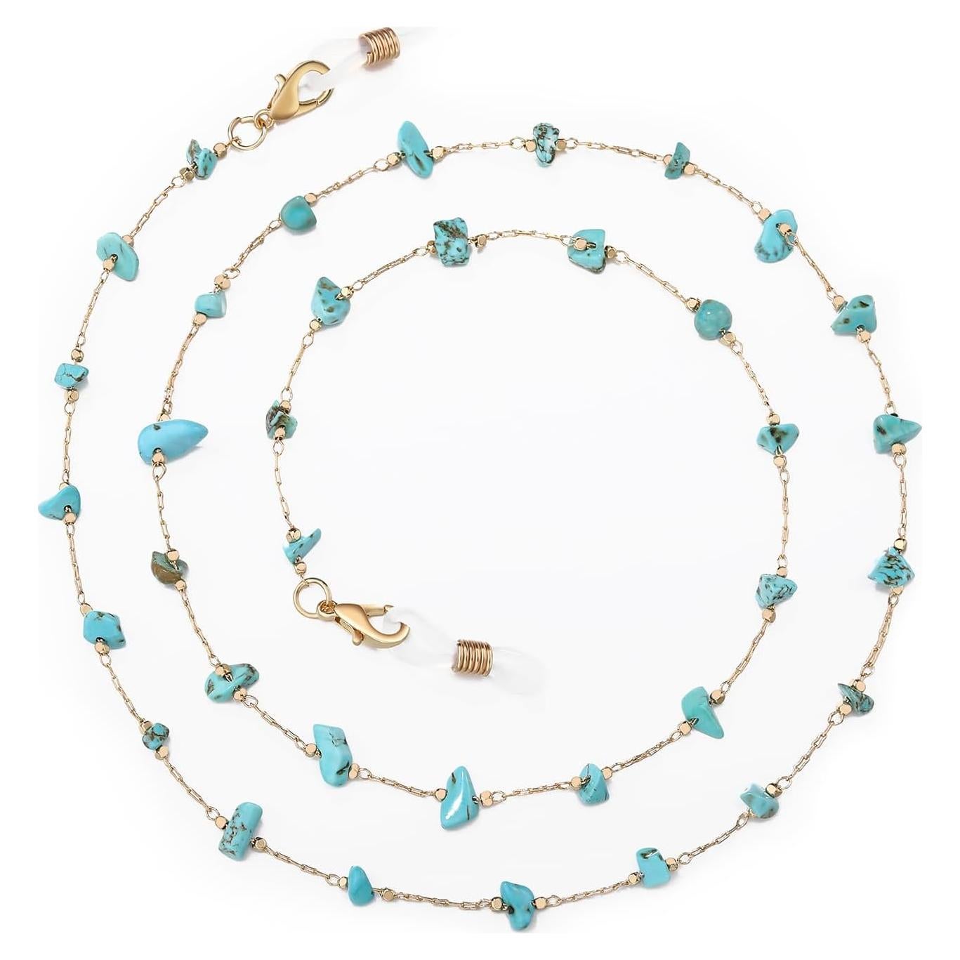 Cadena de Gafas Humlbird para Mujeres - 66 cm, Cristal Natural