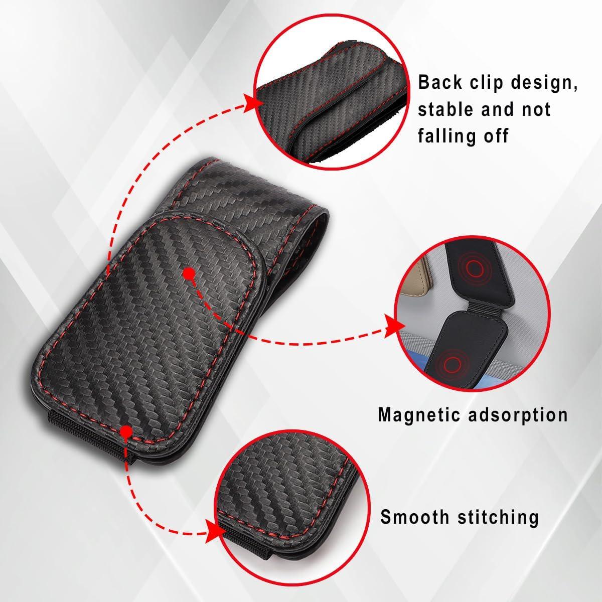 Soporte de Gafas de Sol Honibaoto para Visera de Coche