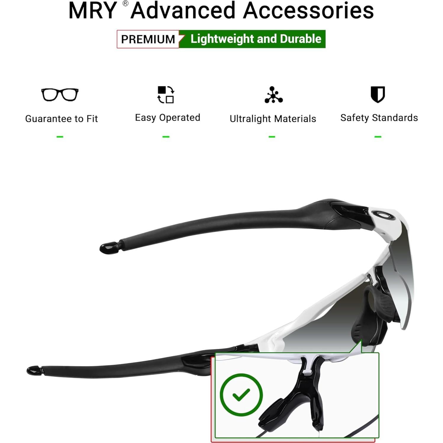 Kits de Reemplazo Earsocks y Almohadilla Mryok para Gafas Oakley