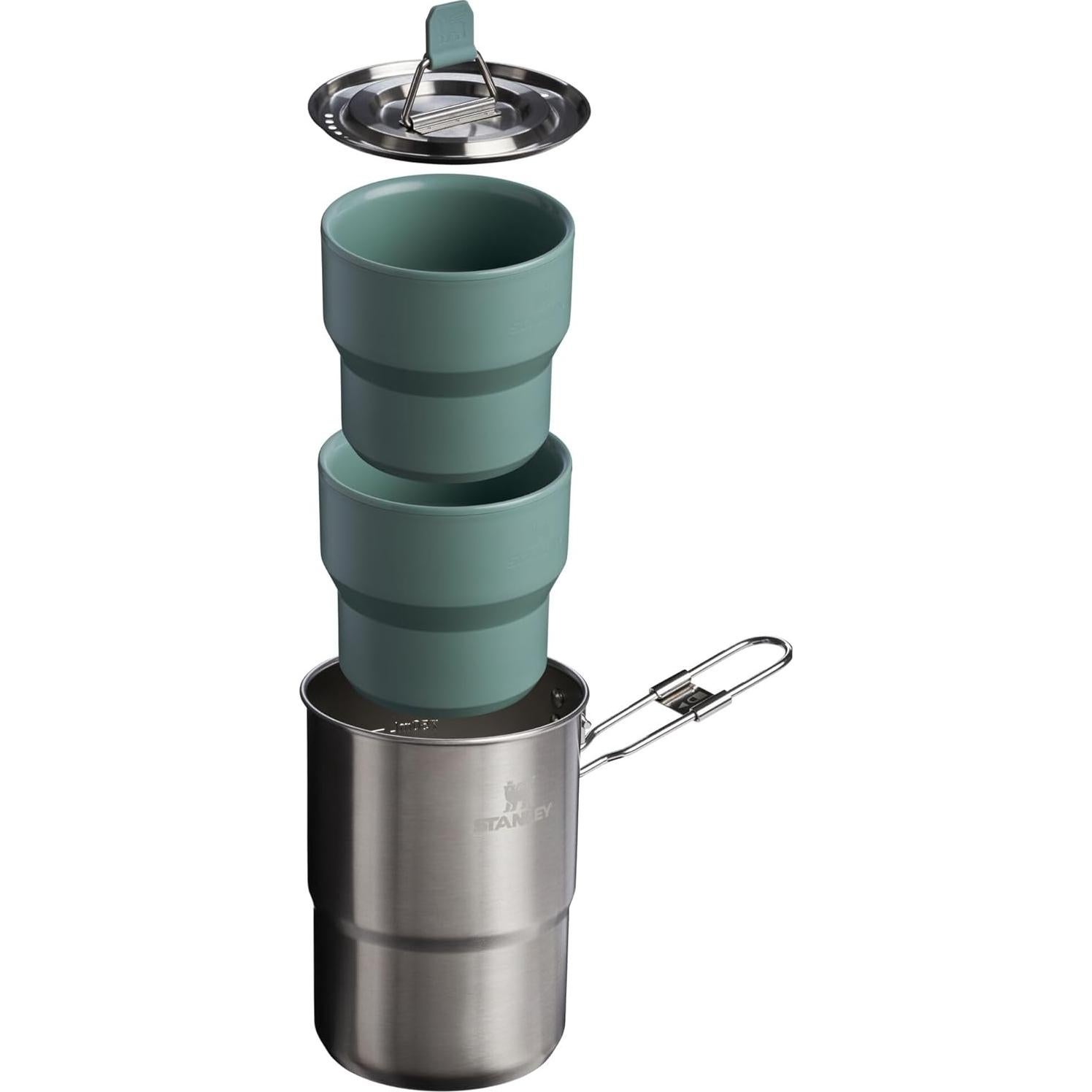 Set de Cocina Stanley Wildfare Go 4 Piezas Acero Inoxidable