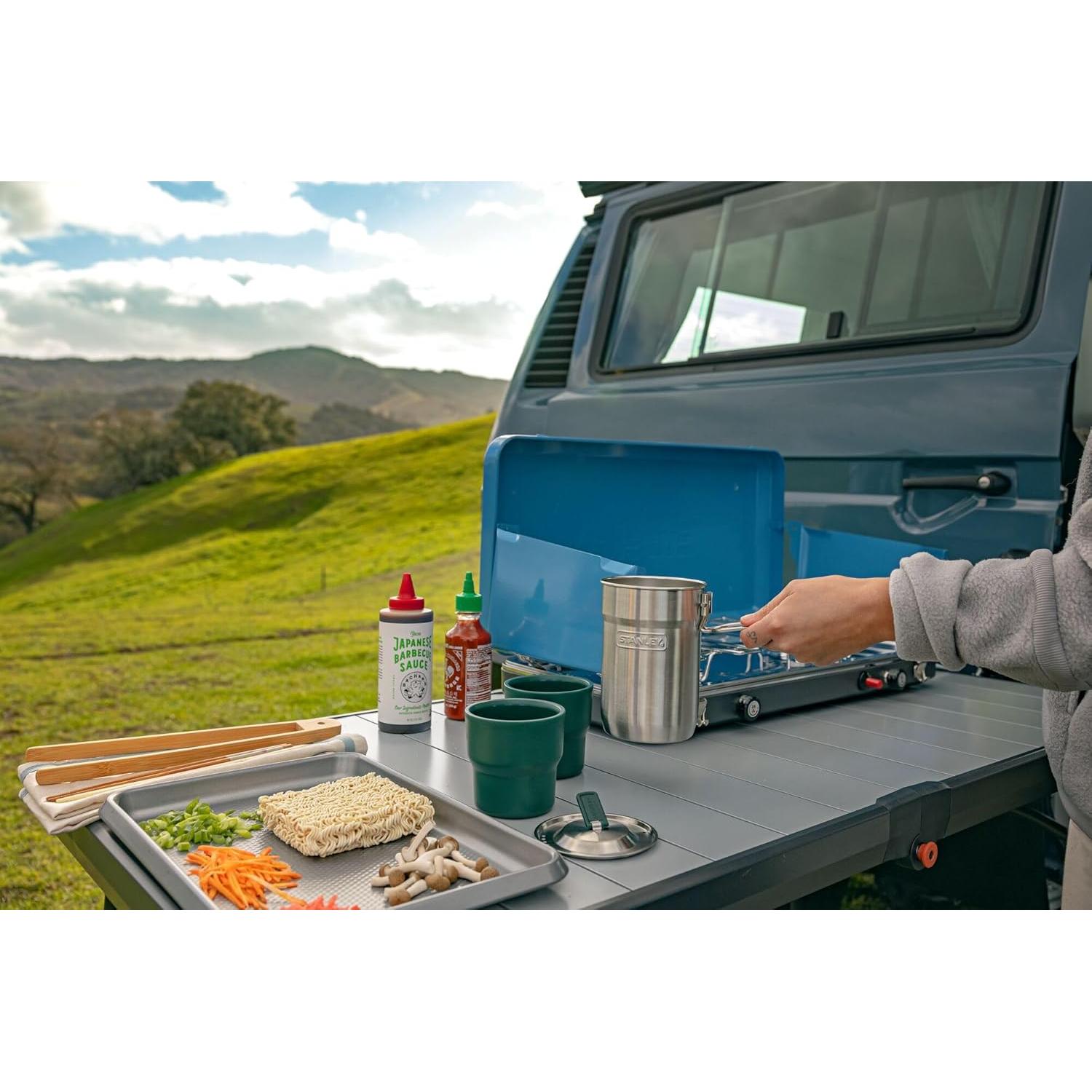 Set de Cocina Stanley Wildfare Go 4 Piezas Acero Inoxidable