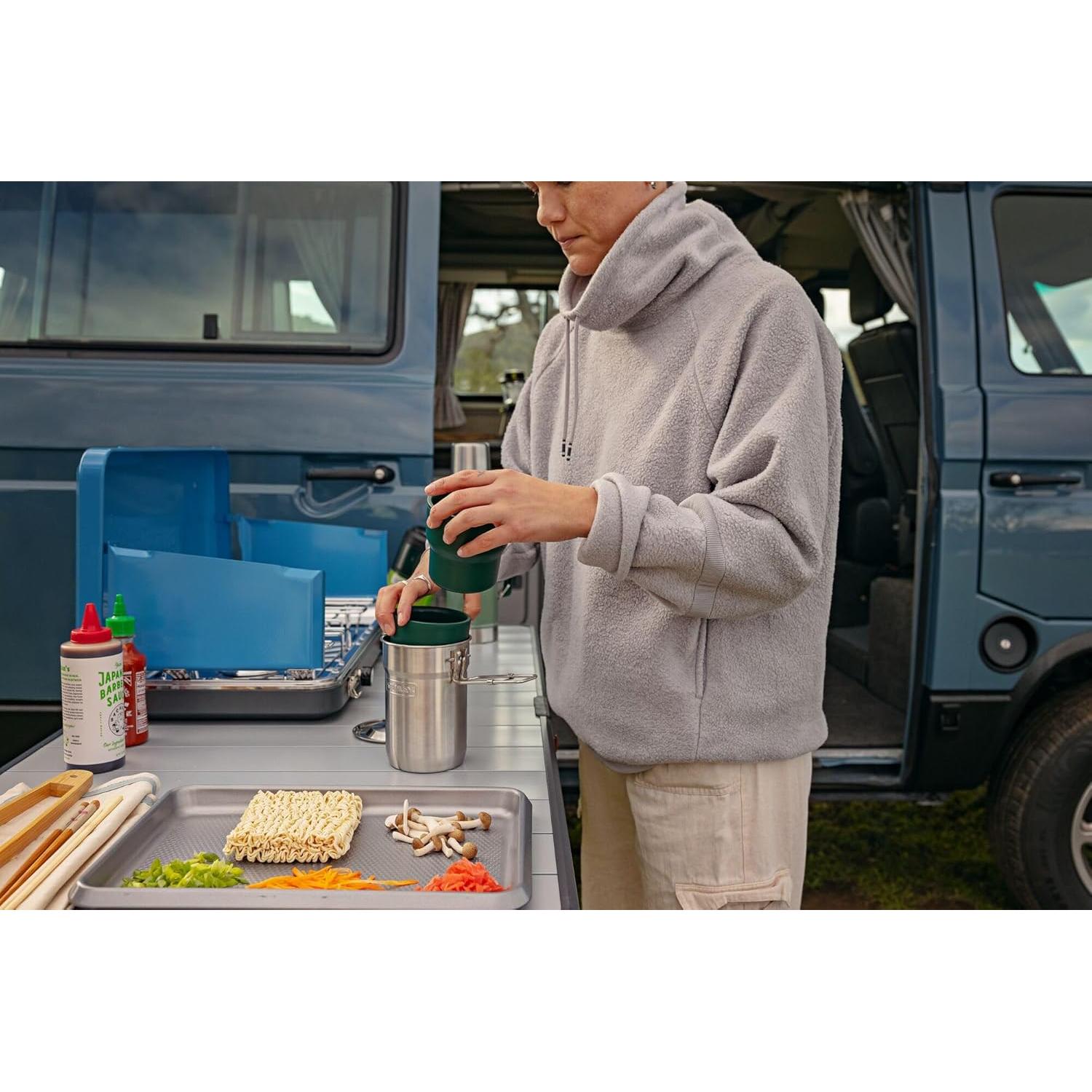 Set de Cocina Stanley Wildfare Go 4 Piezas Acero Inoxidable