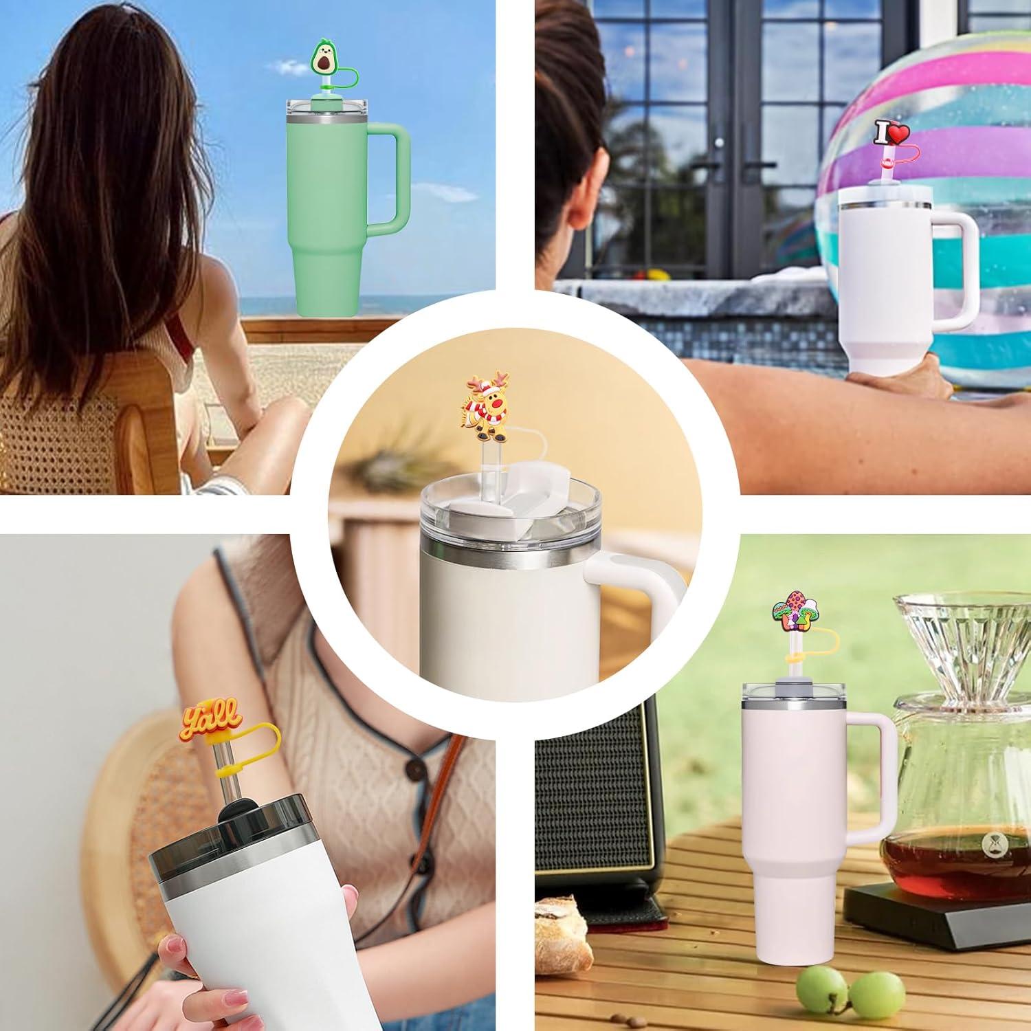 20 Cubiertas de Pajitas Yaveron para Tazas Stanley 0.4 cm