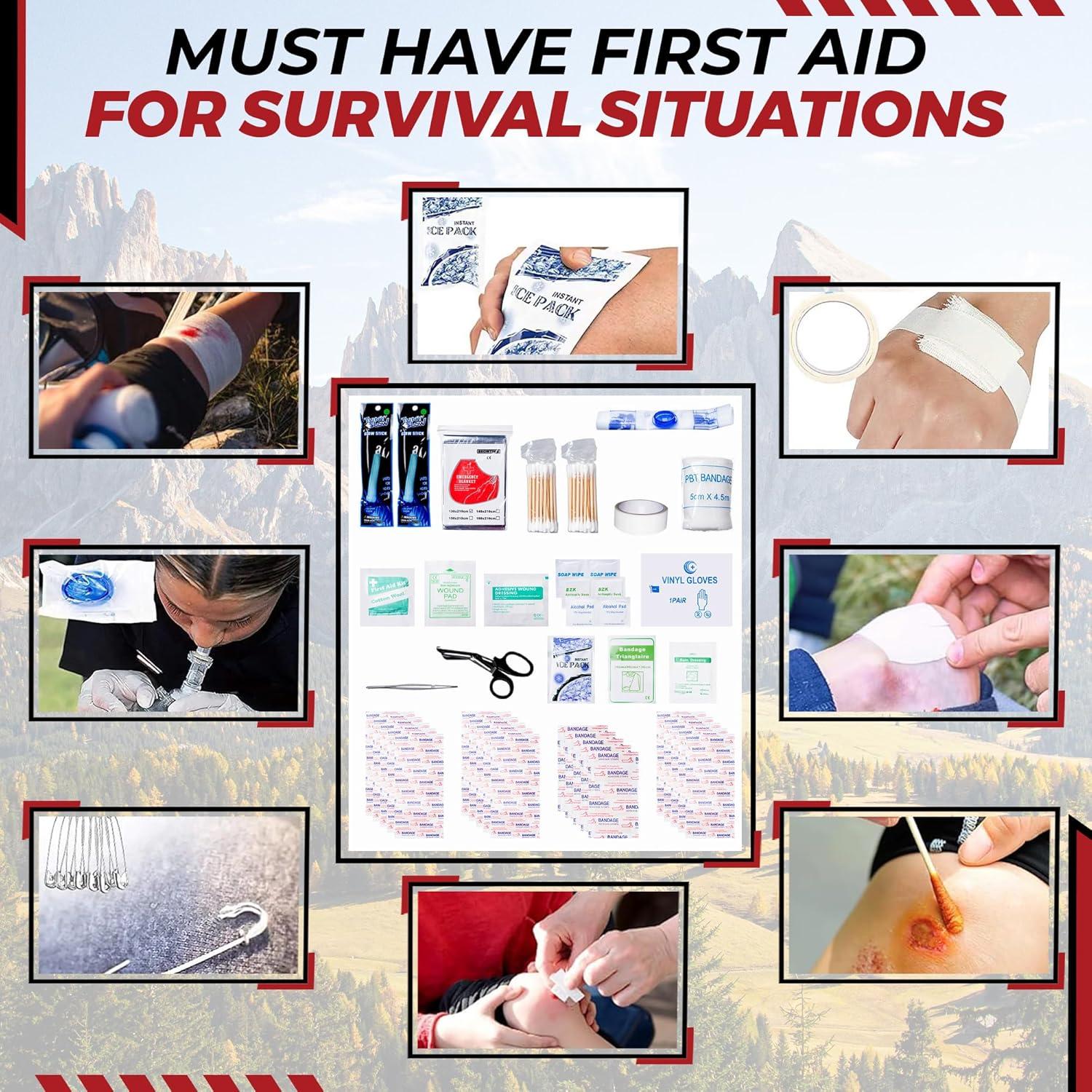 Kit de Supervivencia 320 Piezas Sentinel | Emergencia y Acampada