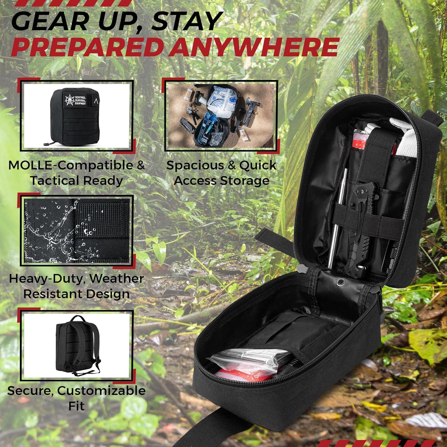 Kit de Supervivencia 320 Piezas Sentinel | Emergencia y Acampada