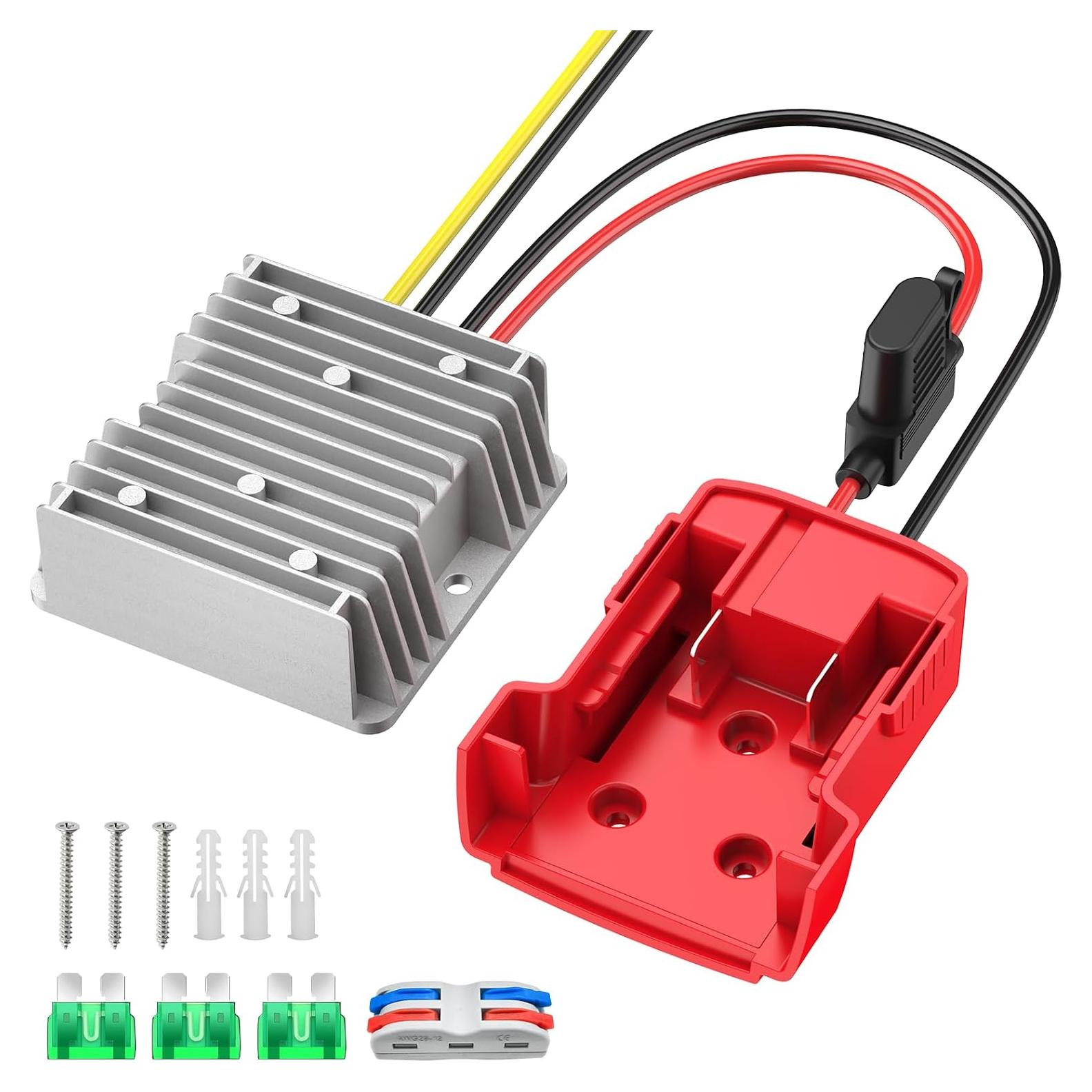 Convertidor 18V a 12V Kzreect 240W para Carrito de Golf