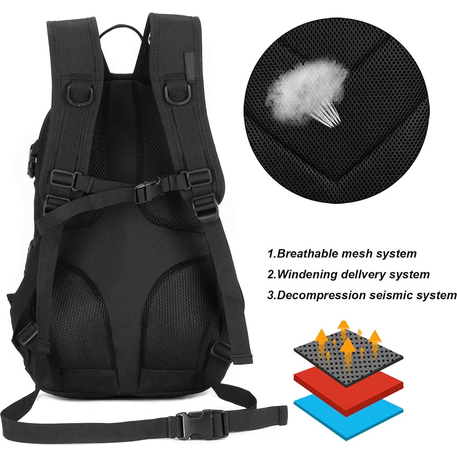 Mochila Táctica ArcEnCiel 15L Nylon para Senderismo