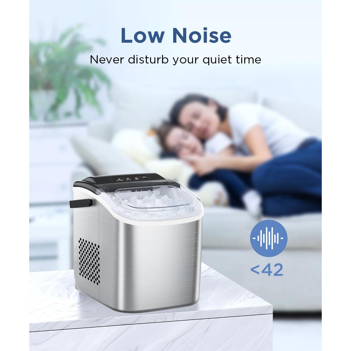 COWSAR Máquina de Hielo Portátil Acero Inoxidable 12 kg