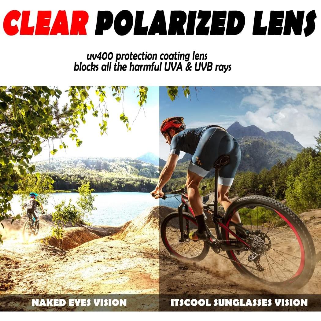 Gafas de sol deportivas polarizadas ITSCOOL UV400 ligeras