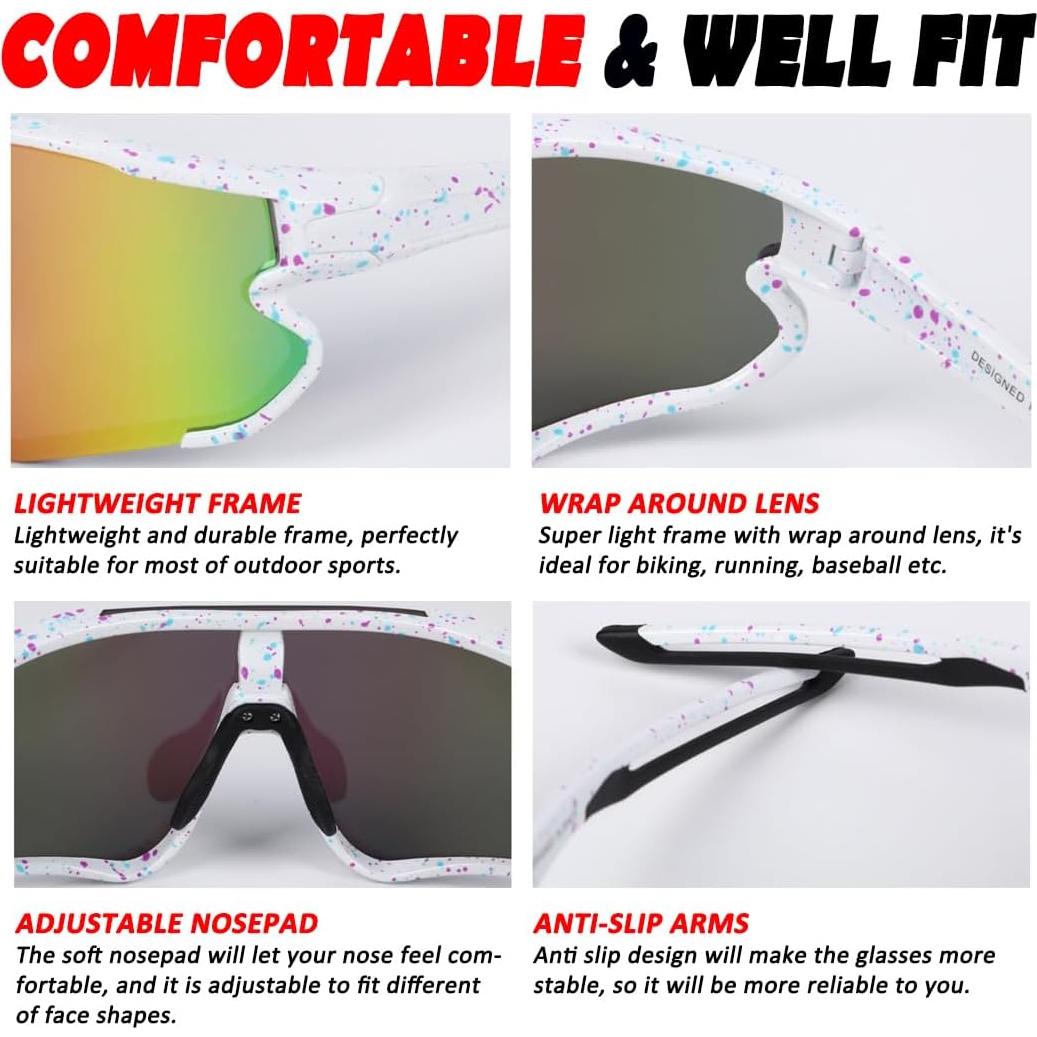 Gafas de sol deportivas polarizadas ITSCOOL UV400 ligeras