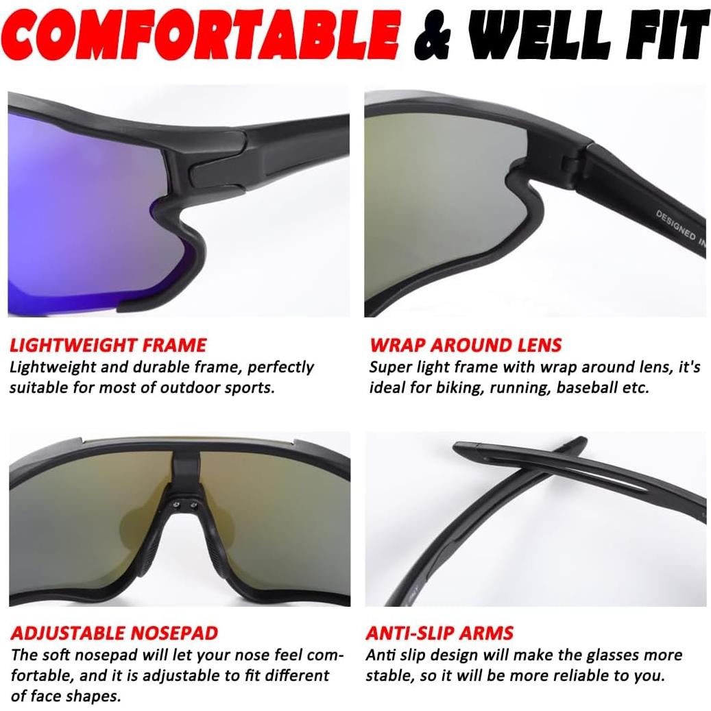 Gafas de sol deportivas ITSCOOL polarizadas UV400 unisex