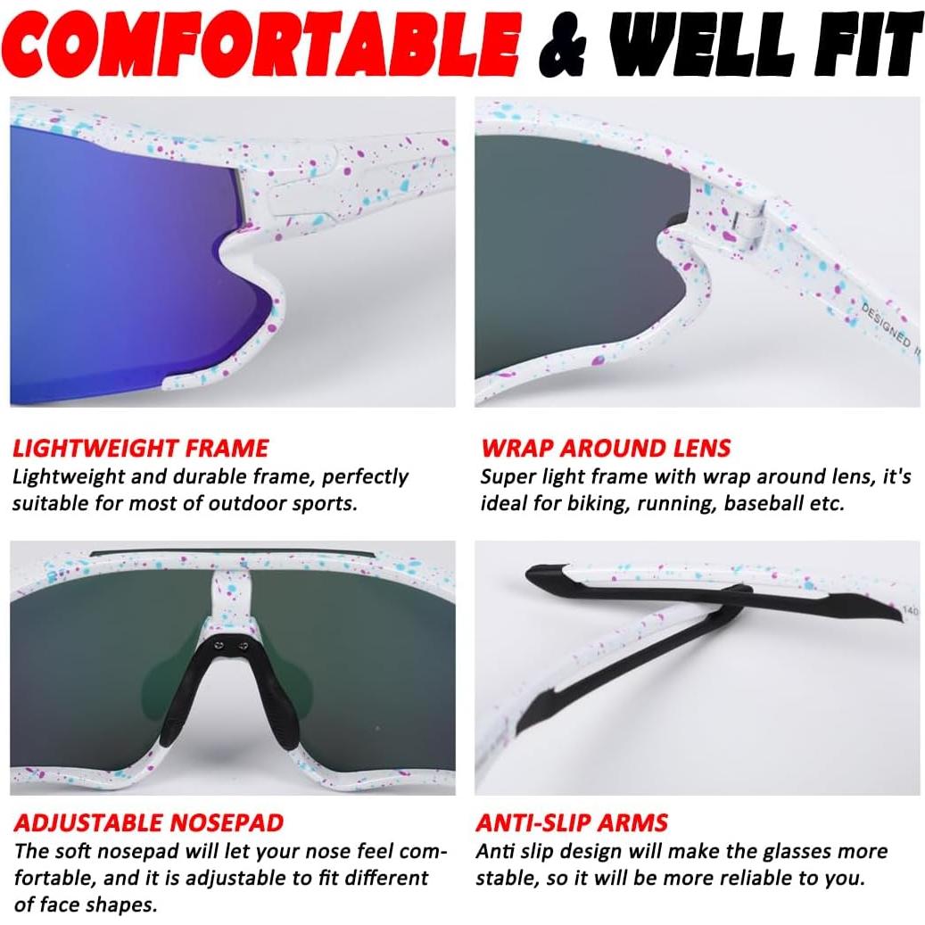 Gafas de sol deportivas polarizadas ITSCOOL UV400 ligeras