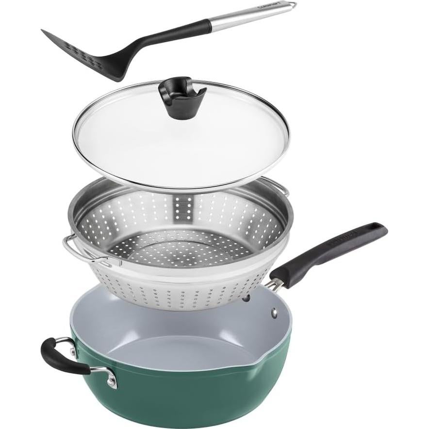 Juego de Sartenes Cuisinart 4 Piezas - Verde Salvia