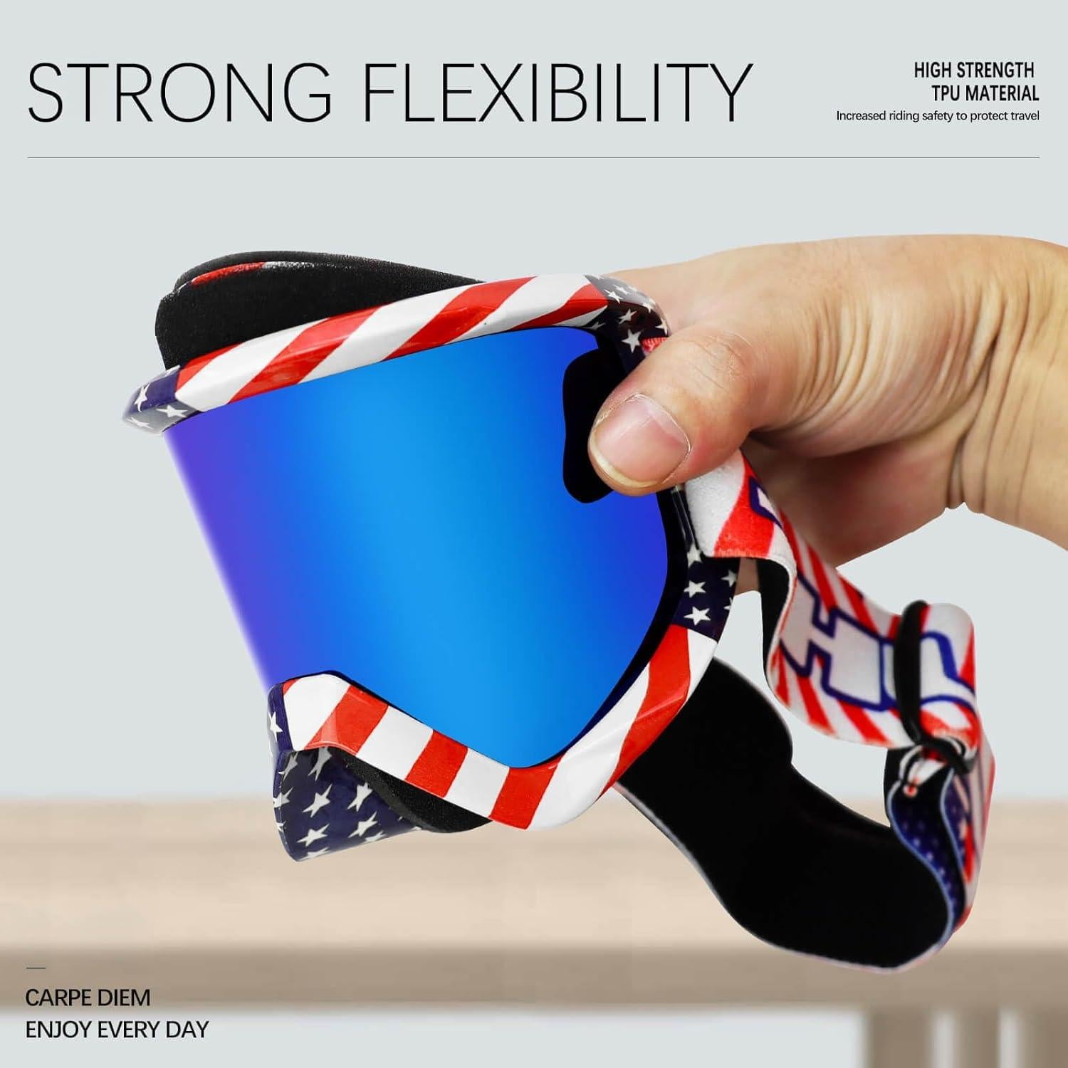 Gafas de Motociclismo AVV Unisex - Anti UV y Anti Impacto