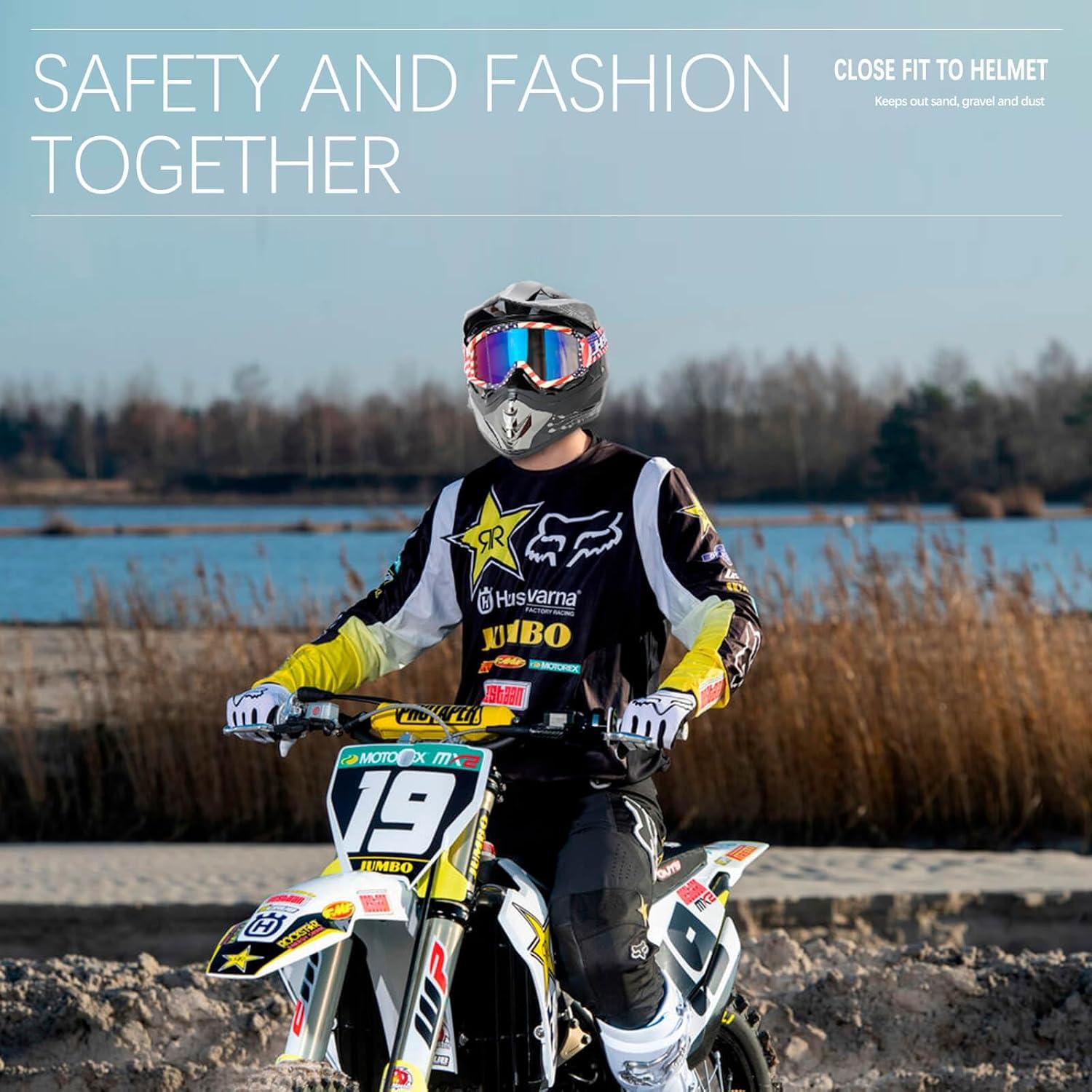 Gafas de Motociclismo AVV Unisex - Anti UV y Anti Impacto