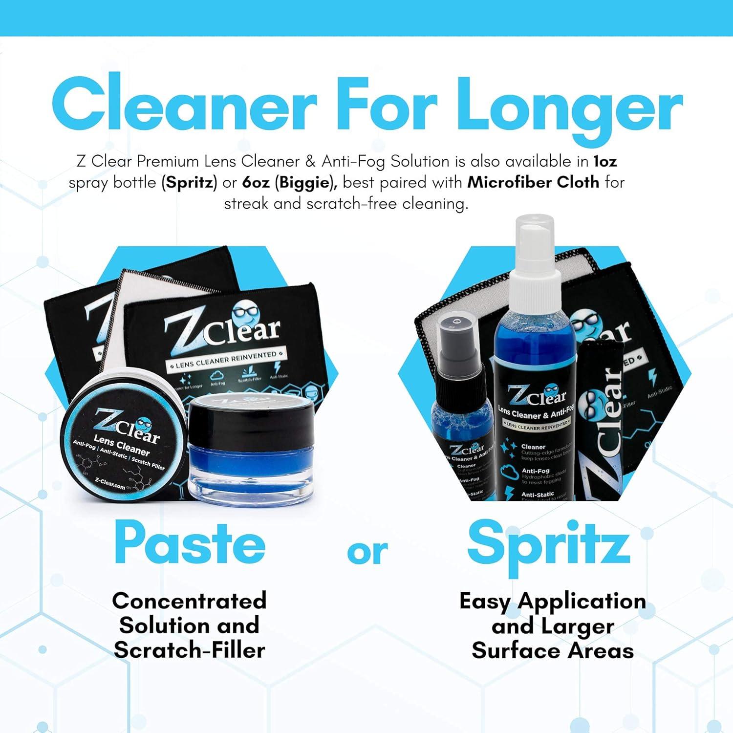 Pasta Limpiadora de Lentes Zclear - 2 Piezas Antivaho