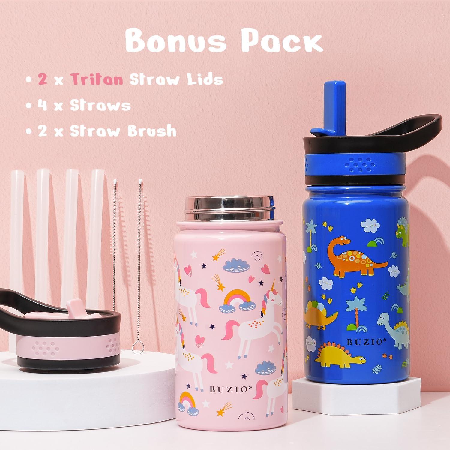 Paquete 2 Botellas Agua Aisladas BUZIO 414 ml Niños