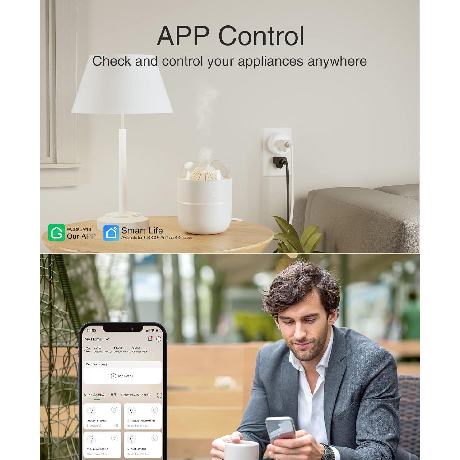 Enchufe Inteligente GHome WP3 Wi-Fi Control Remoto Alexa