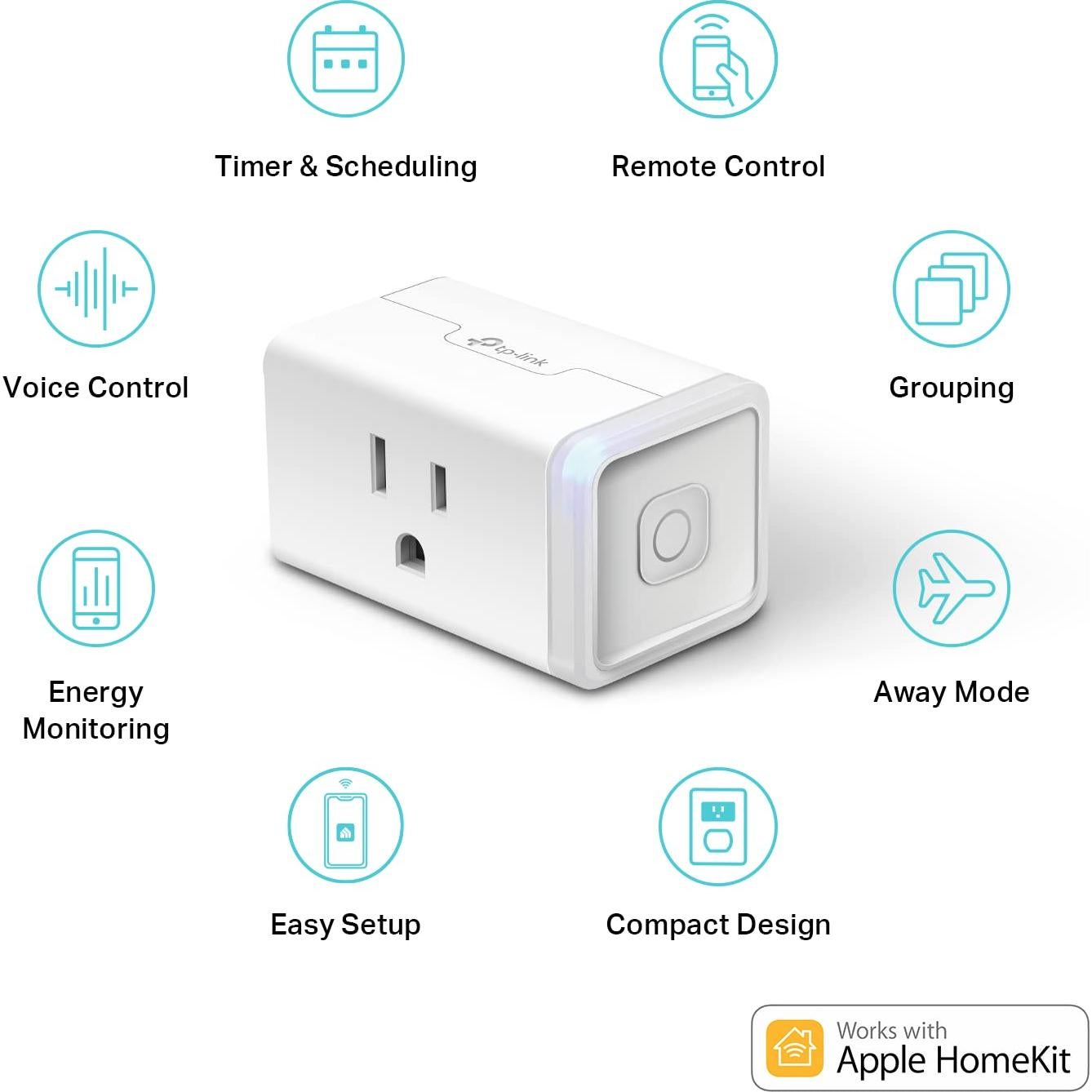 Enchufe Inteligente Kasa EP25 Compatible con Apple HomeKit