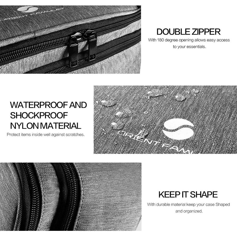 Organizador de Viaje ORIENT FAMULAY Doble Capa Grande Gris